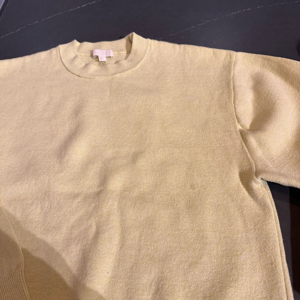 Cos Men COS Light Yellow/Lime Knitwear Size US S / EU 44-46 / 1 - 7 Thumbnail