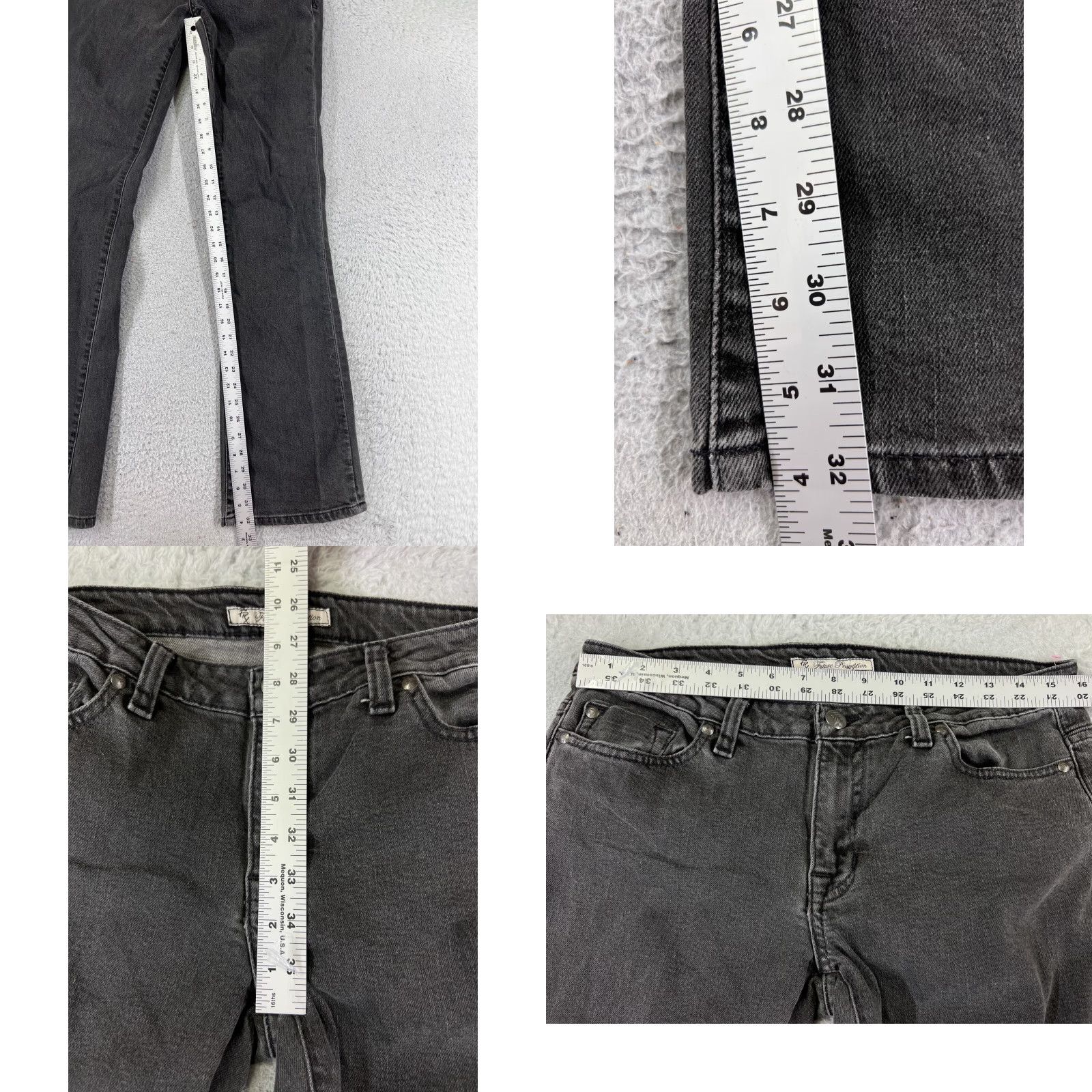 Urban Outfitters BDG Urban Outfitters Jeans Womens 24 Black Denim Flared Distressed 22x30 Jeans Size 42" / US 20 - 8 Thumbnail
