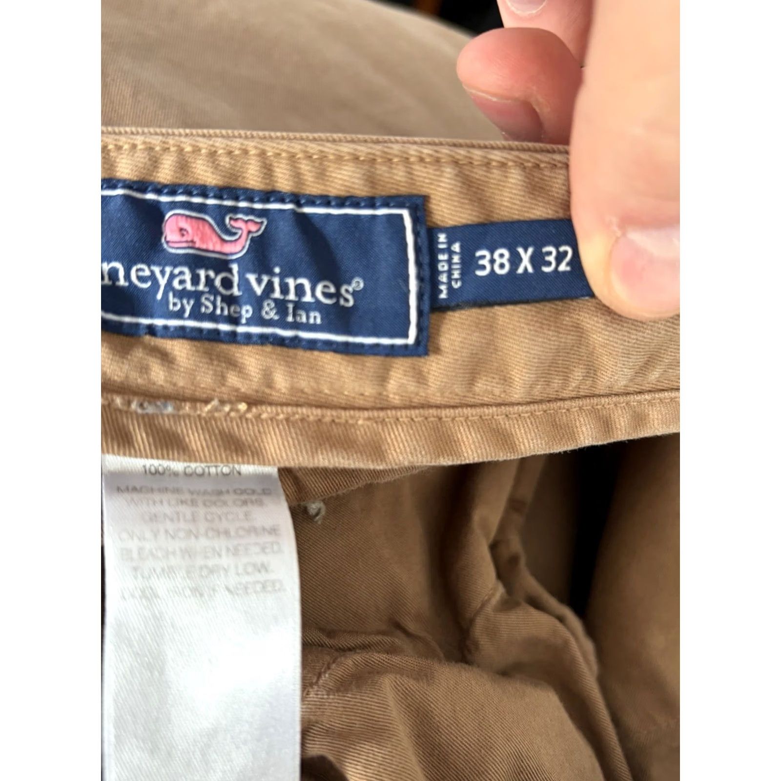 Vineyard Vines Vineyard Vines Pants Mens 38 Beige Breaker Slim Fit Dark Chino size 38x32 Size US 38 / EU 54 - 4 Thumbnail