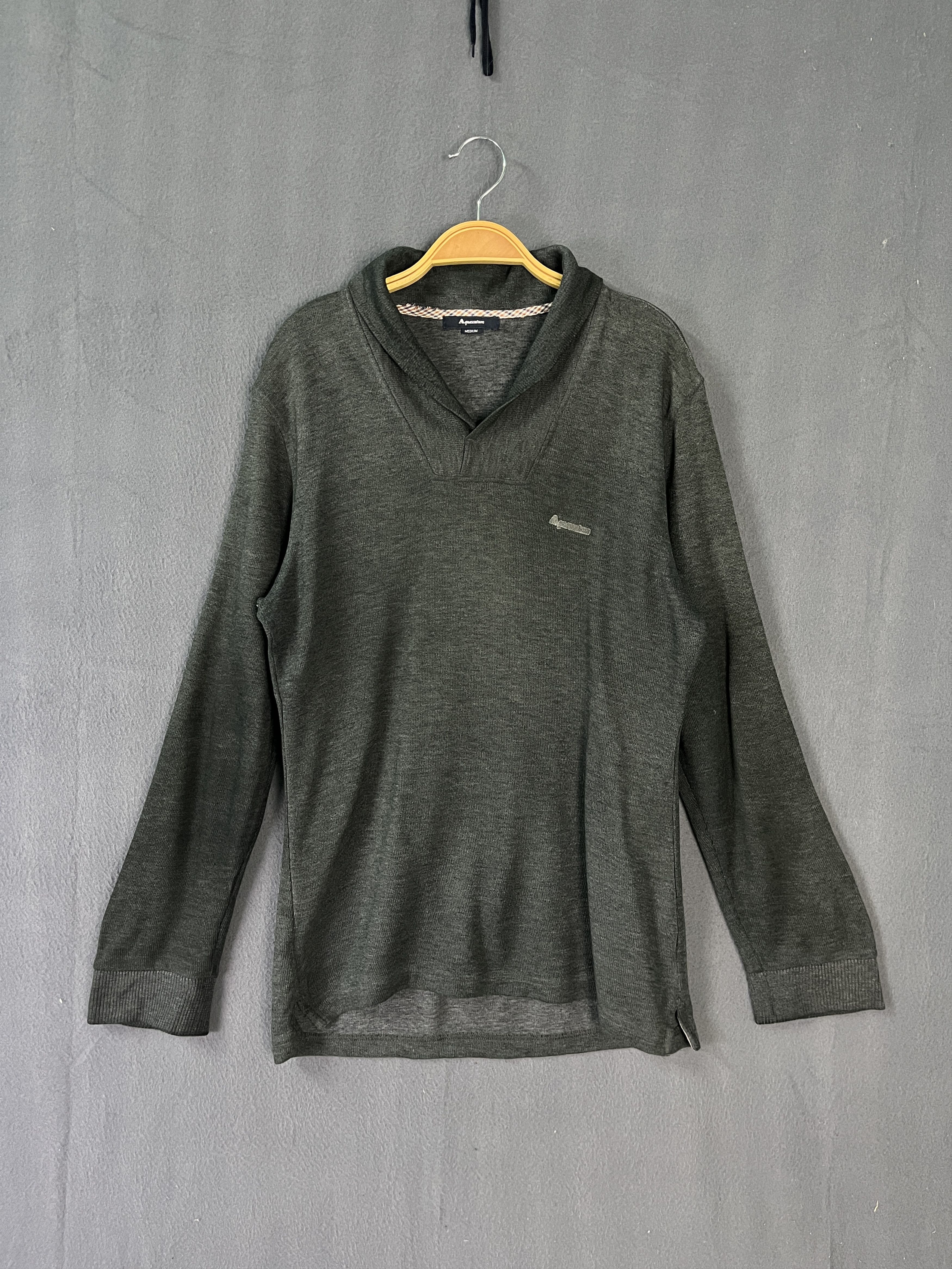 Aquascutum × Vintage Aquascutum Pullover Collared Jumper Size US M / EU 48-50 / 2 - 1 Thumbnail