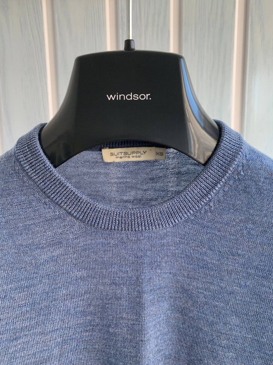 Suitsupply Suitsupply Merino Wool Blend Blue Knit Men Pullover Sweater Size US XS / EU 42 / 0 - 5 Thumbnail