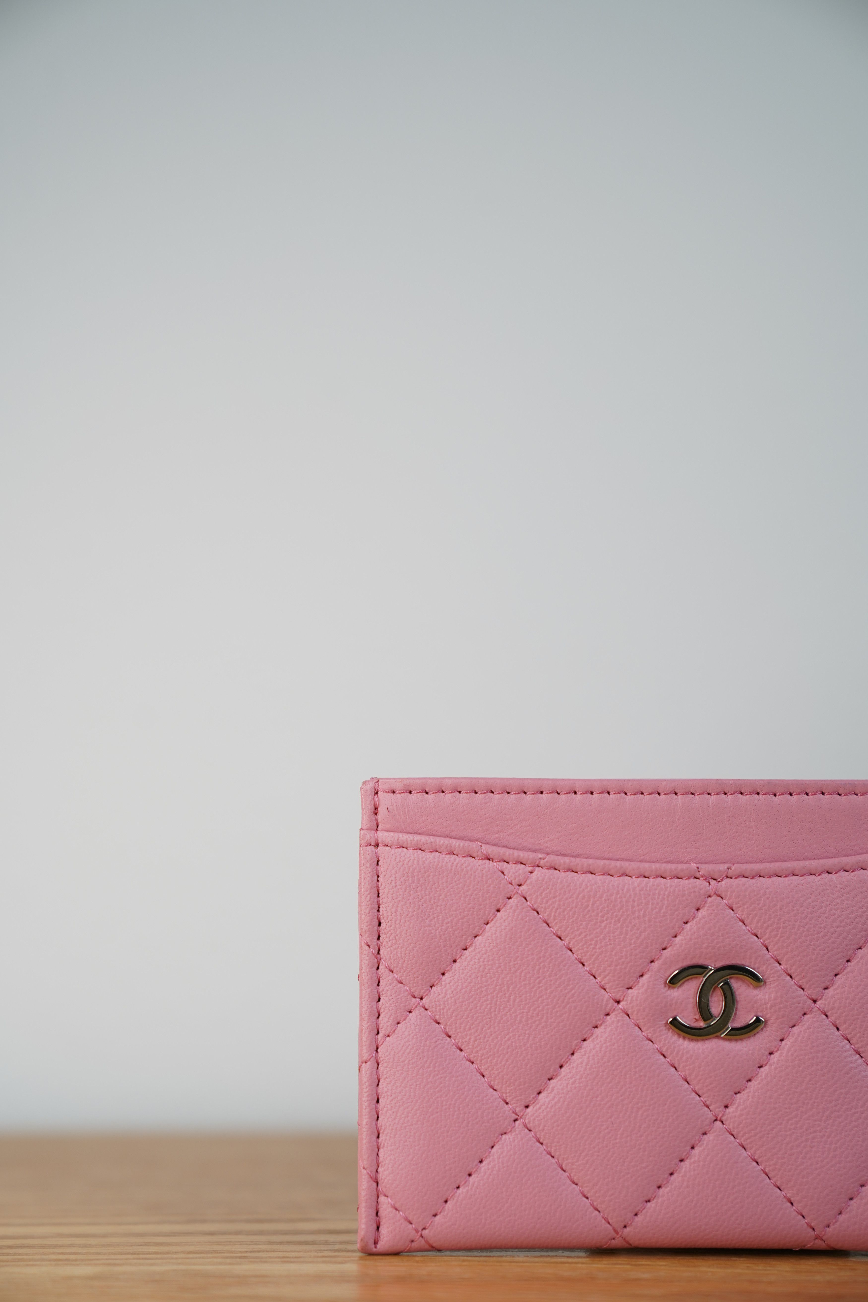 Chanel Chanel Classic Card Holder Quilted Caviar Pink Size ONE SIZE - 7 Thumbnail