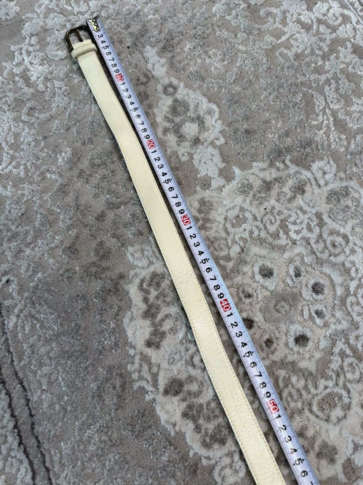 Lacoste Vintage Lacoste Big Buckley White Belt Y2K Size ONE SIZE - 4 Thumbnail