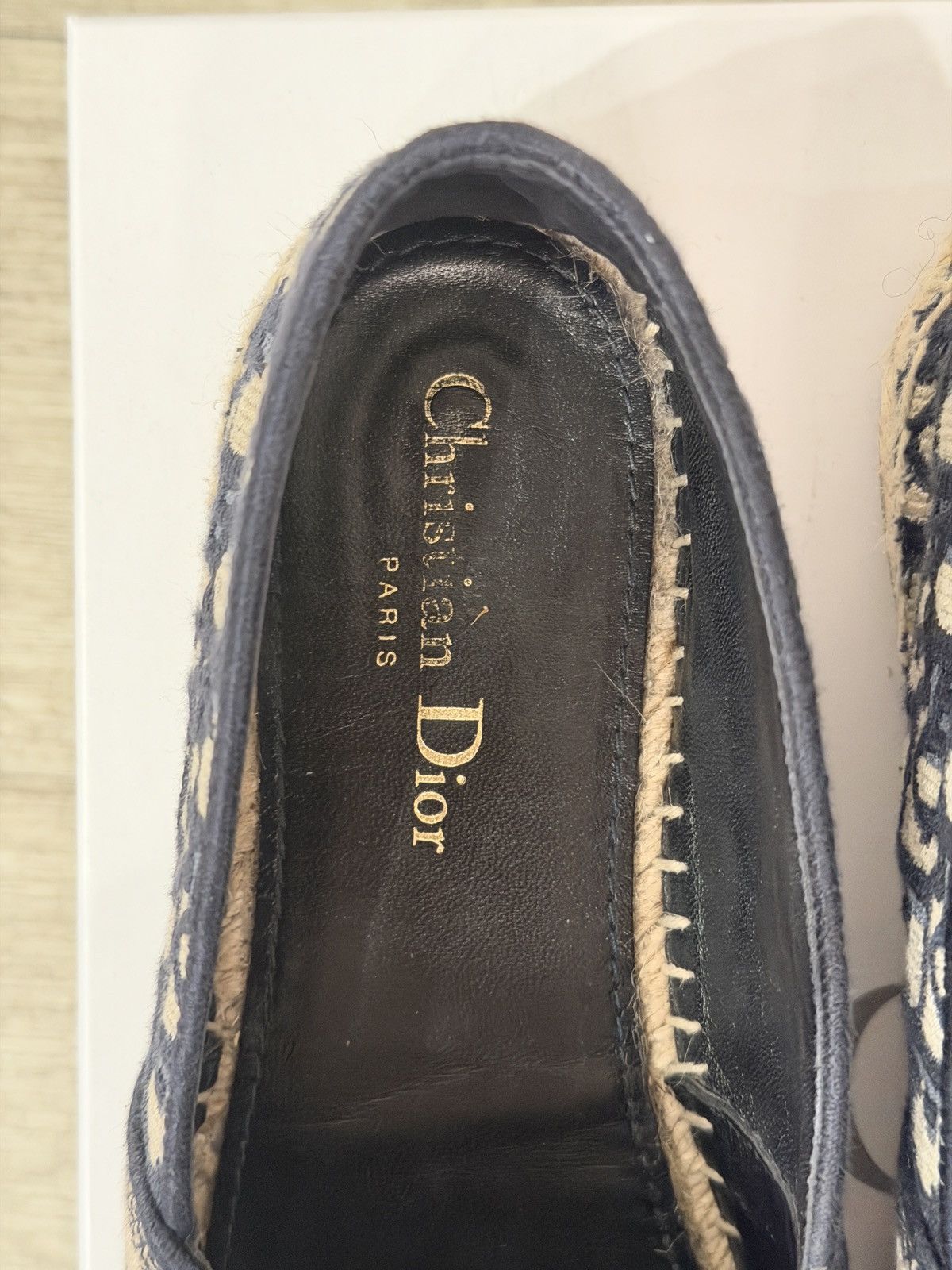 Dior Granville Espadrille - Deep Blue Dior Oblique Size 38