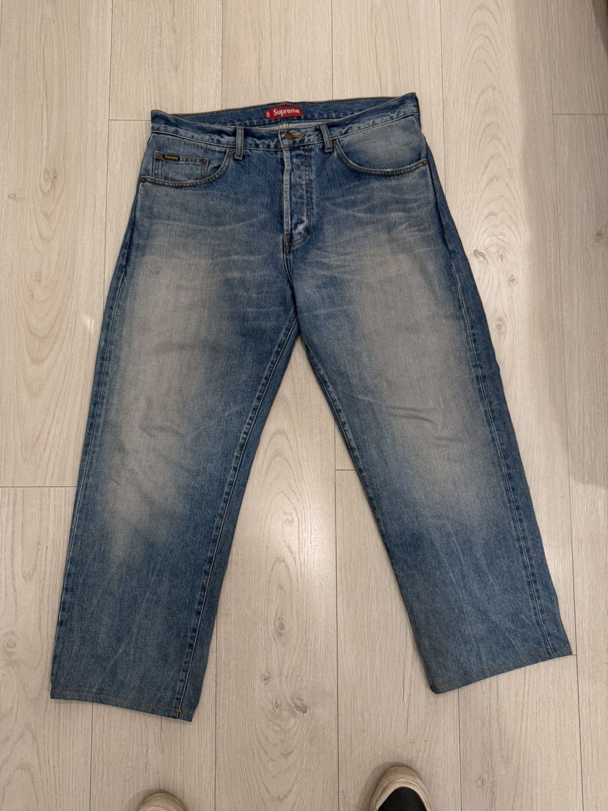 Supreme Supreme Radial Embroidered Loose Fit Jean | Grailed