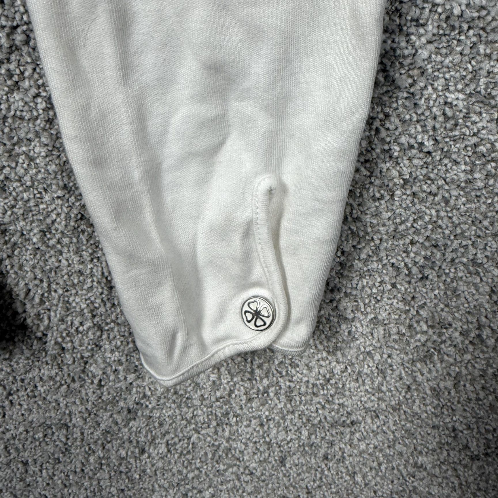 Vintage VINTAGE Clover by Bobby Jones Pullover L Women 1/2 Zip Raglan Long Sleeve Mock Neck White Sports Shirt Size L / US 10 / IT 46 - 3 Thumbnail