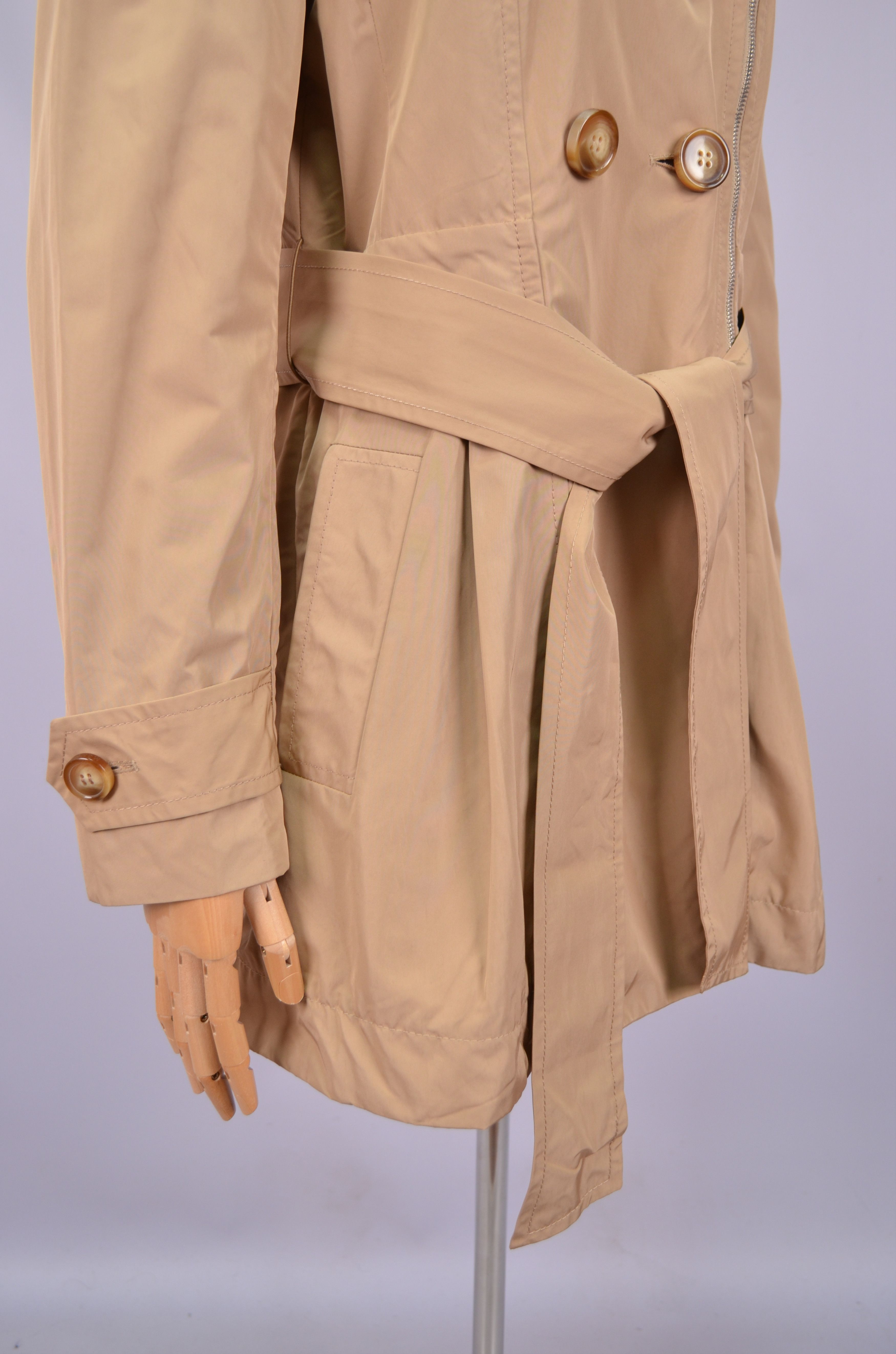 Moncler Womens Moncler Elysee Double Breasted Trench Coat Sz 3/M Size M / US 6-8 / IT 42-44 - 16 Thumbnail