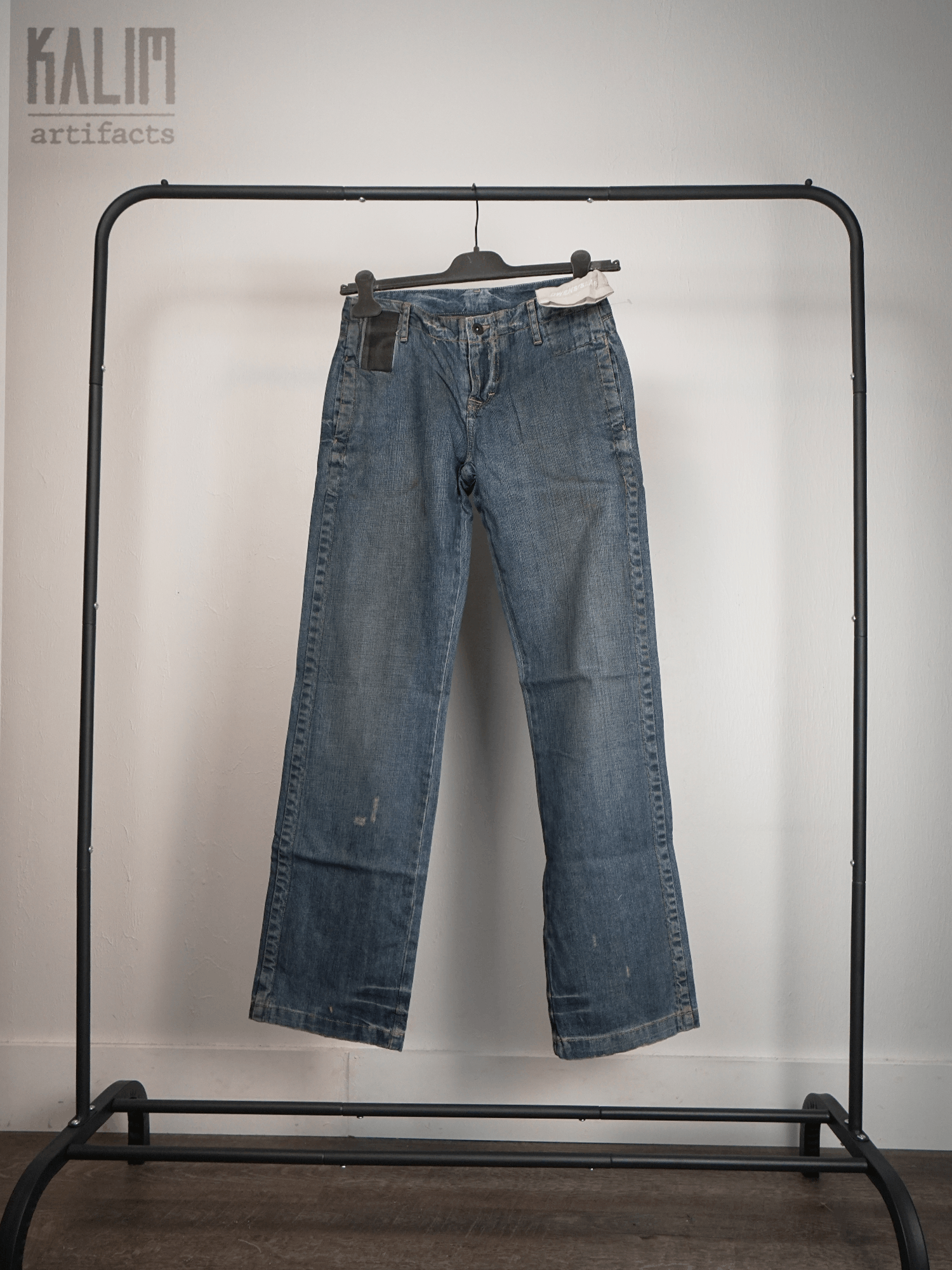 image of Rick Owens Slab Denim Jeans Wba2901 in Blue, Men's