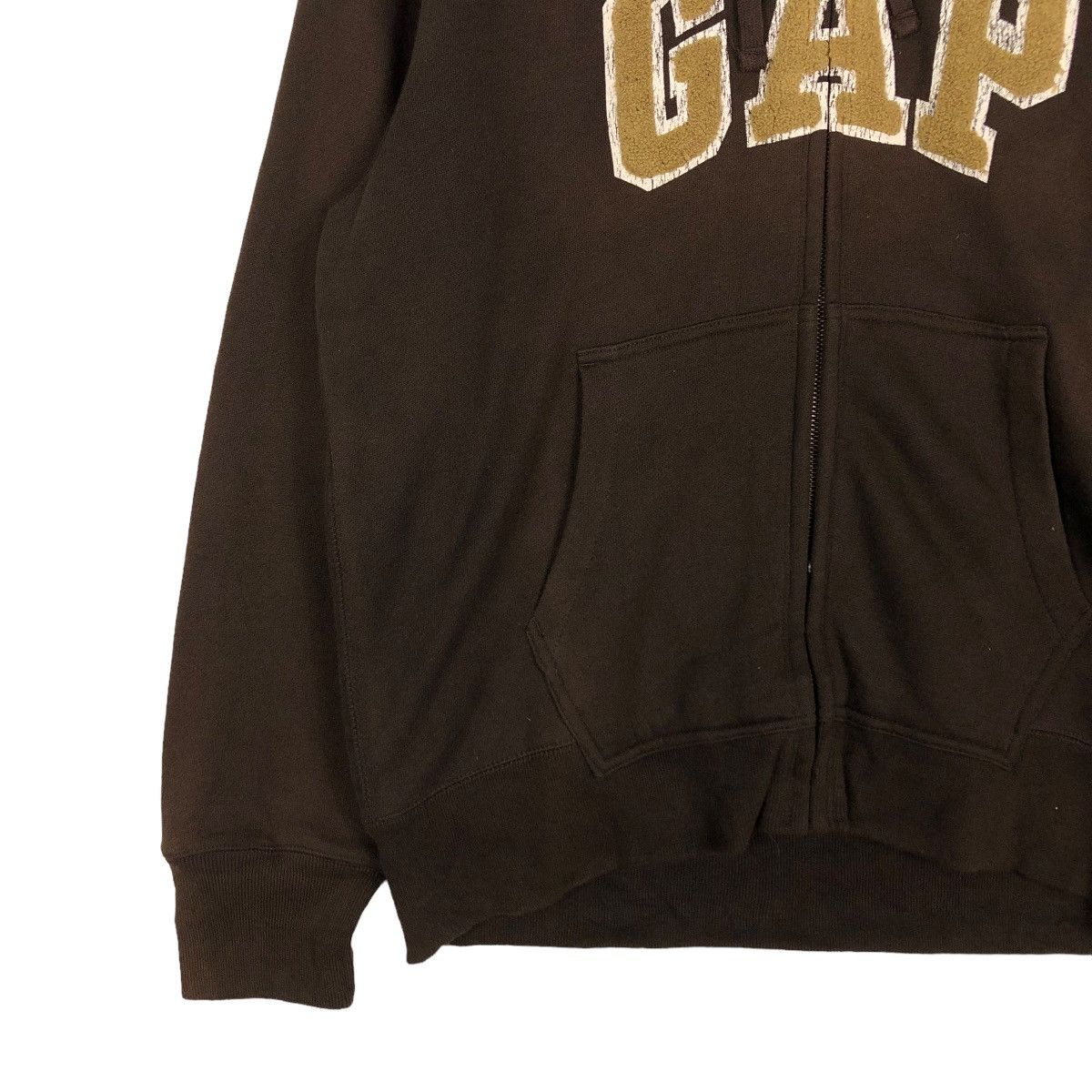 Japanese Brand 🔥VINTAGE ZIPPER JACKET GAP BIG LOGO SPELL OUT HOODIE Size US XL / EU 56 / 4 - 6 Thumbnail