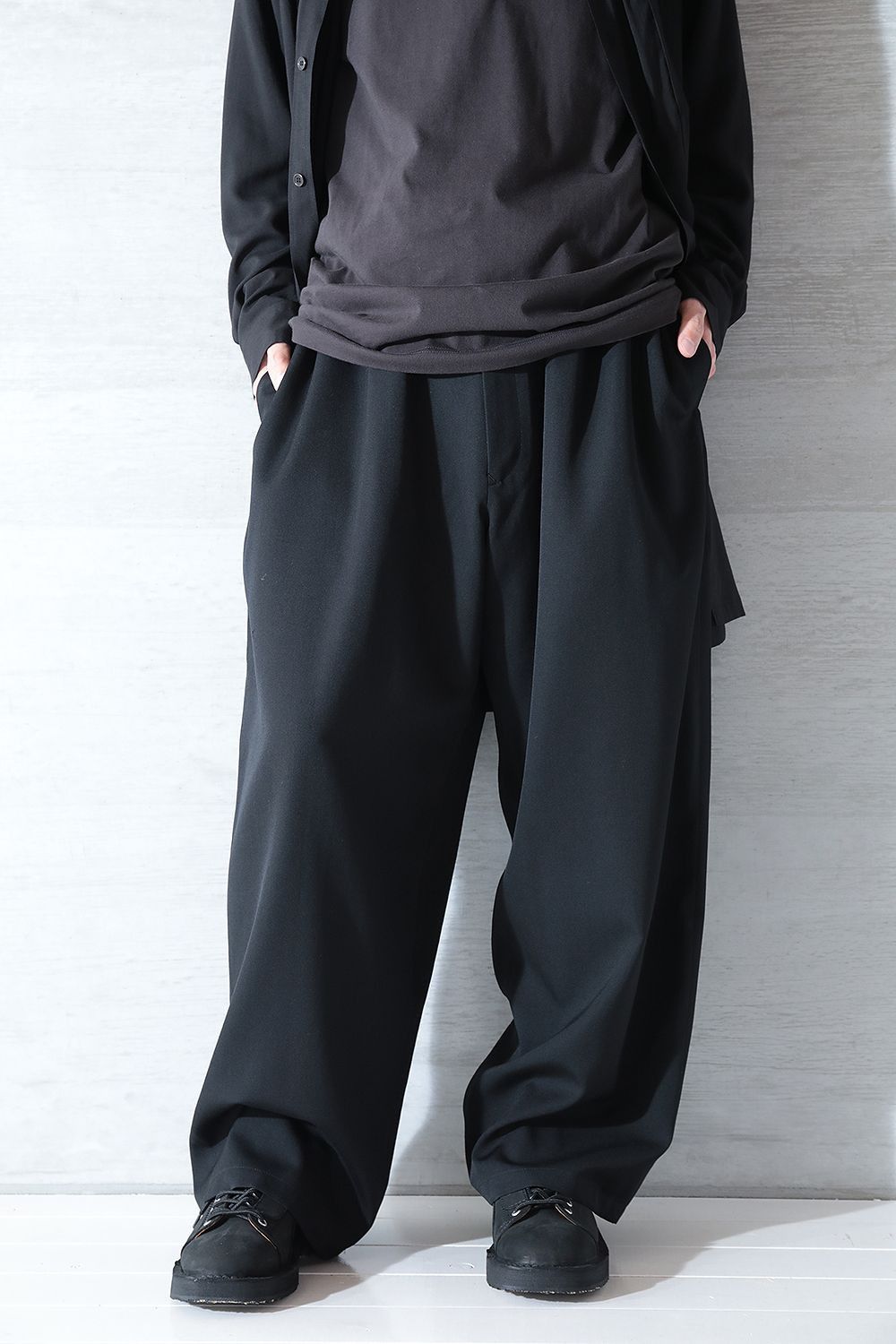 Yohji Yamamoto Yohji Yamamoto Pour Homme W/Gabardine Standard String Pants Size US 32 / EU 48 - 3 Thumbnail