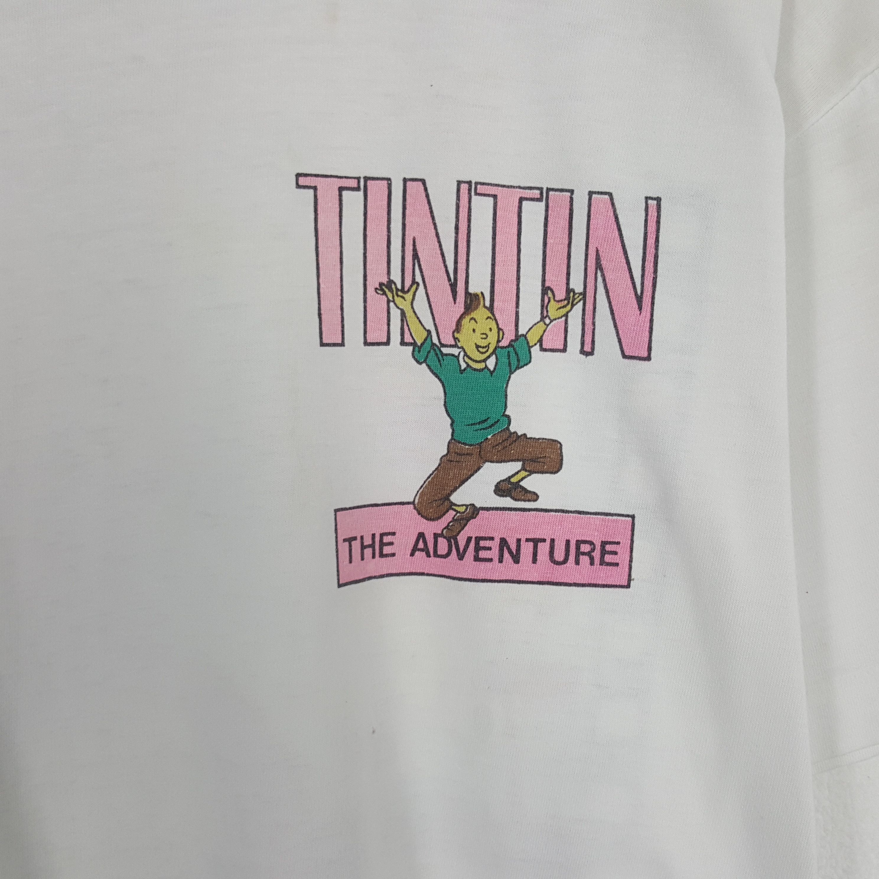 Japanese Brand × Vintage Vintage Tintin In Action Tshirt Size US L / EU 52-54 / 3 - 4 Thumbnail