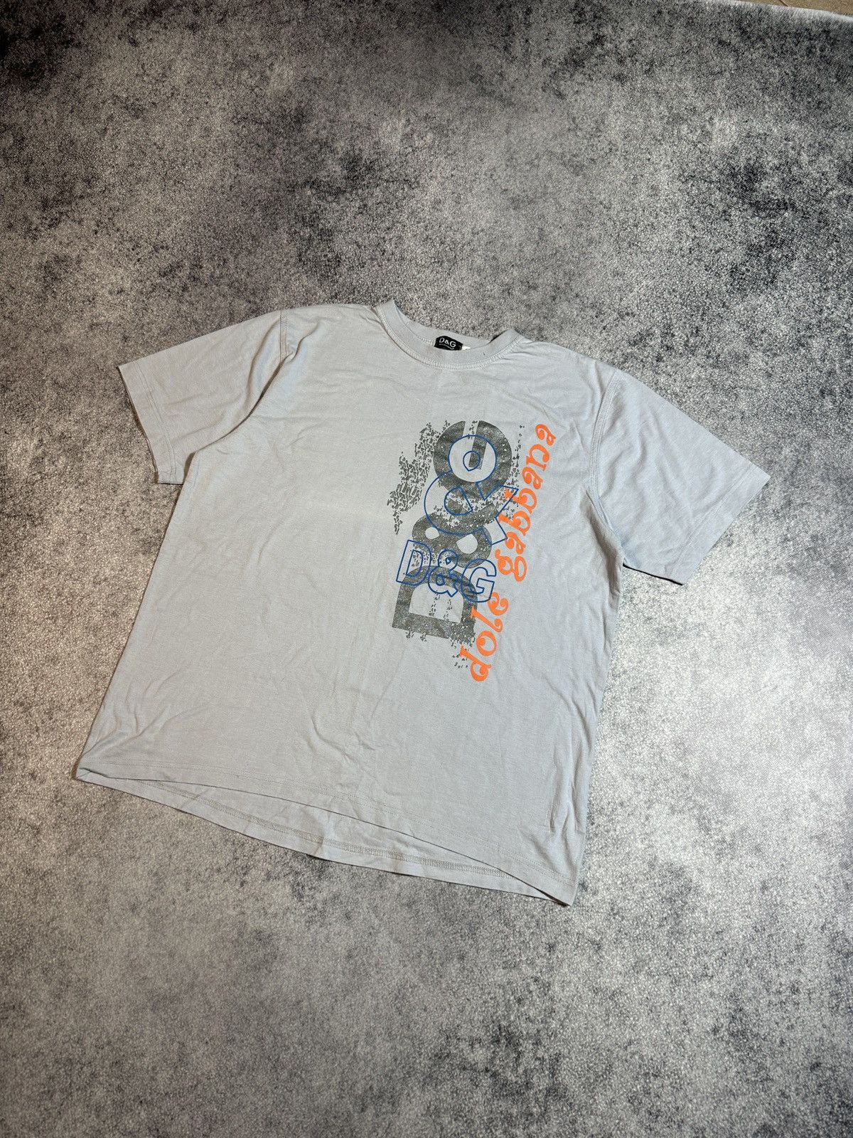 Y2K D&G Dolce&Gabbana T-shirt Streetwear Style USA Rare Hype