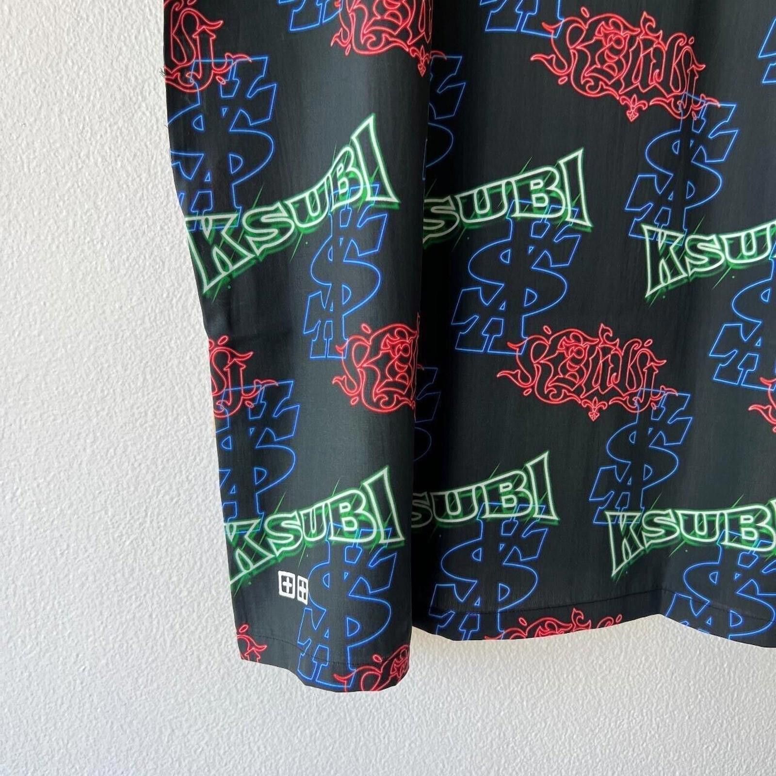Ksubi new ksubi large l short sleeve shirt top resort black glow Size US L / EU 52-54 / 3 - 4 Thumbnail