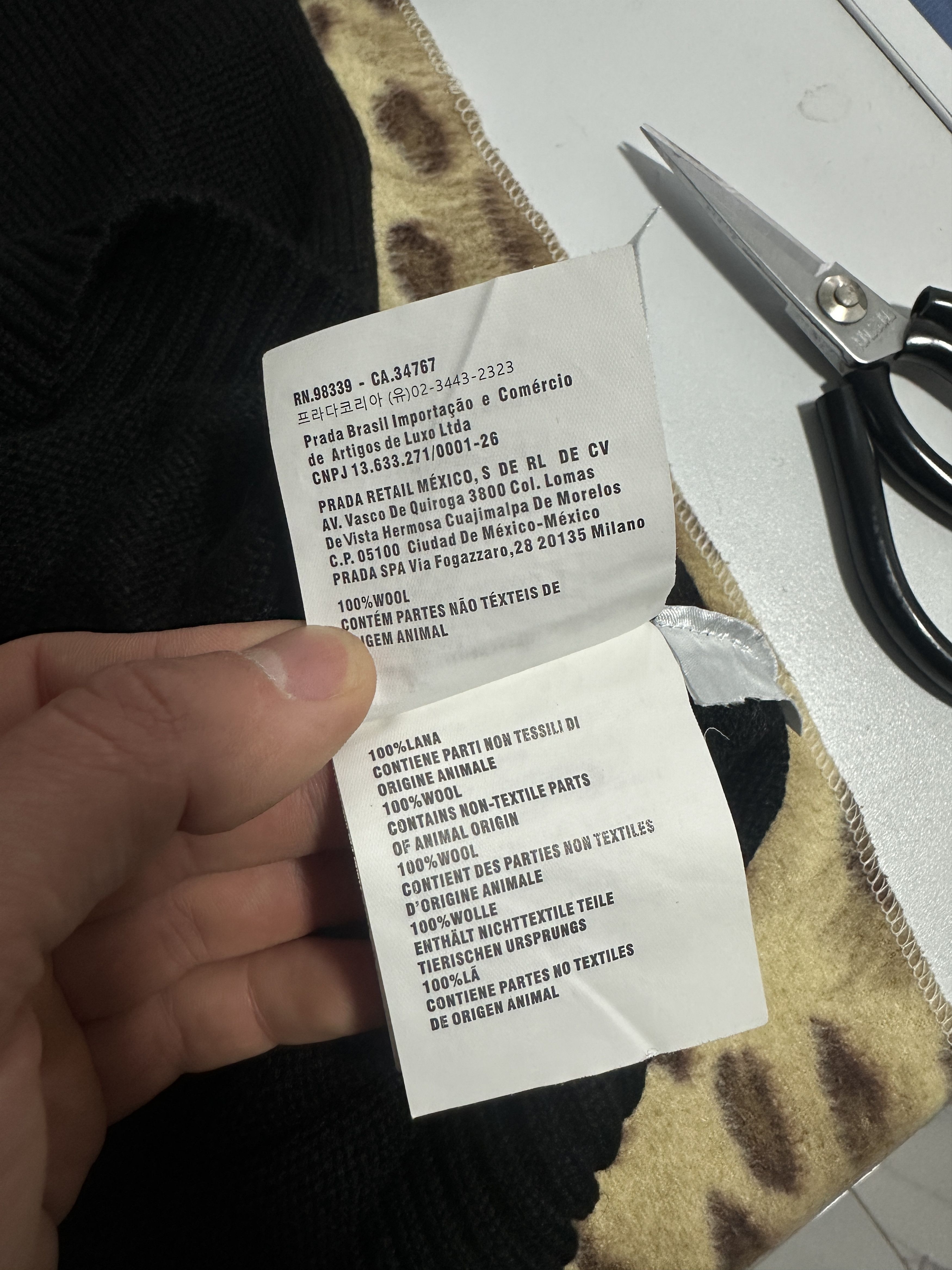 Prada Prada Milano Logo Crest Wool Women Size 40 Leopard Hem Italy Size S / US 4 / IT 40 - 11 Thumbnail