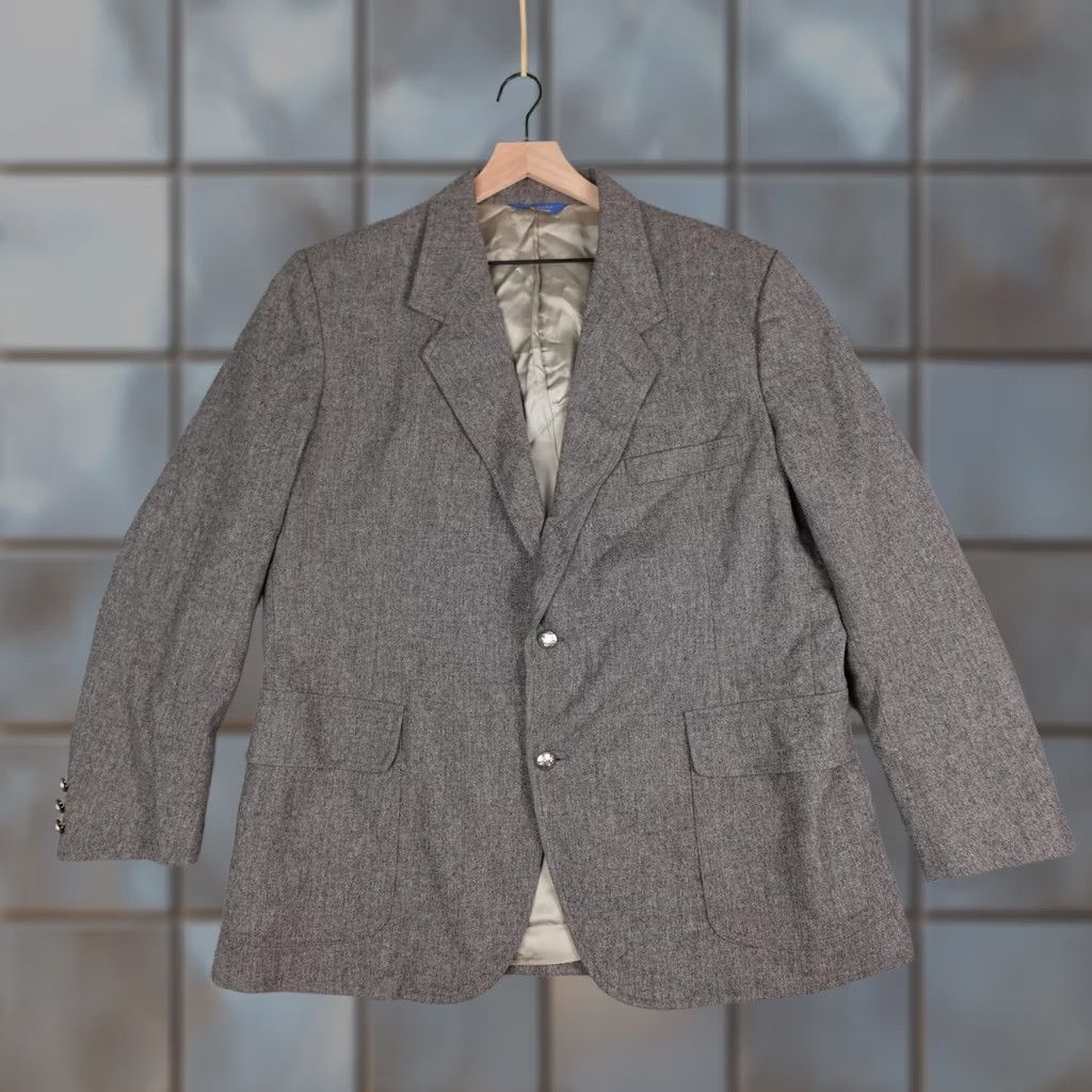 Pendleton VINTAGE Pendleton Sport Coat Mens 46 Gray Wool Tweed Blazer USA Brand Pendleton Sport Coat Men 46 Gray Wool Tweed Blazer Vintage Size 46R - 1 Thumbnail