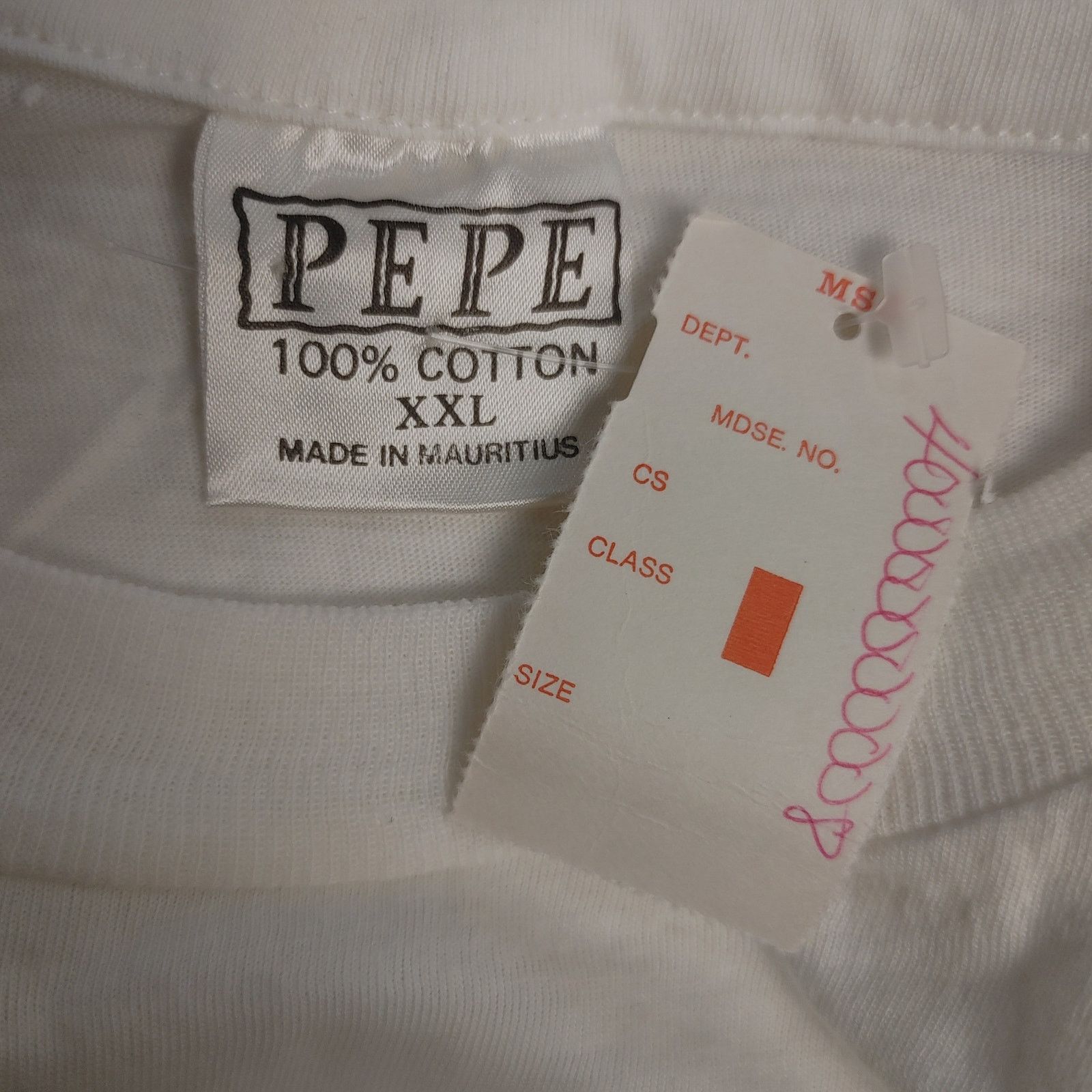 Other Pepe Classic Styling Men's XXL White Logo Front Casual Tee Size US XXL / EU 58 / 5 - 3 Thumbnail