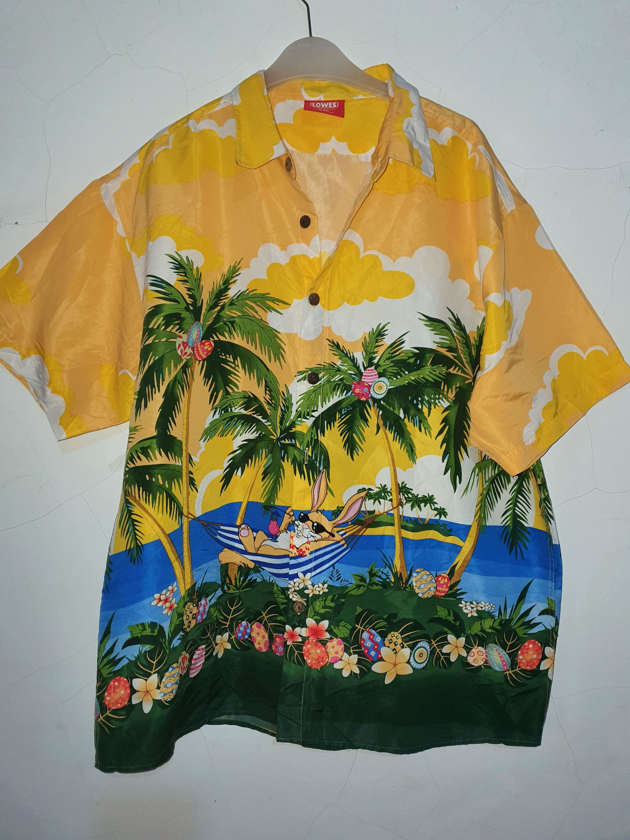 image of Hawaiian Shirt x Vintage VTG Lowes Hawaii , Men's (Size 2XL)