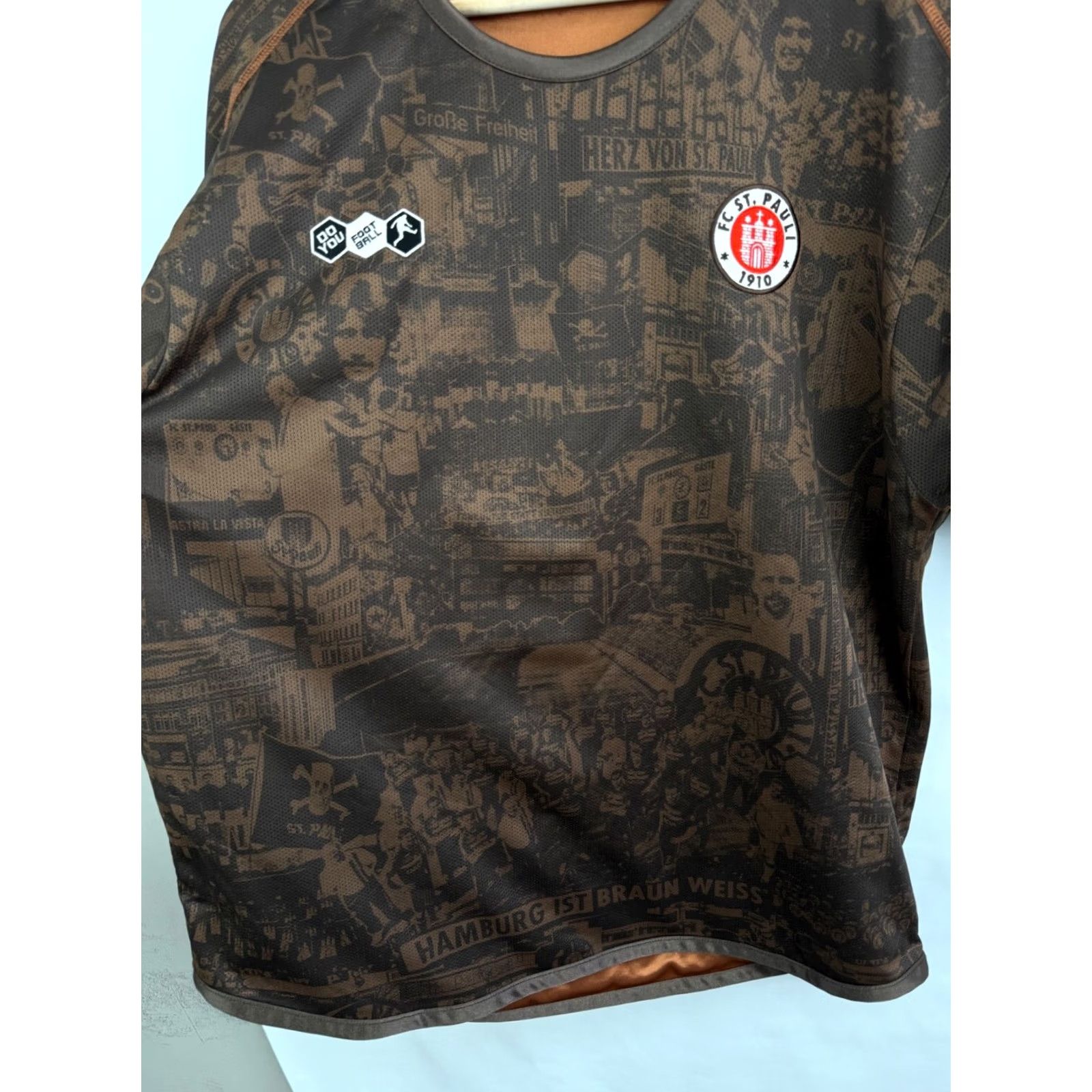 Vintage Do You Football Jersey Shirt Mens XXL Brown Y2K St. Pauli 2010/11 Two-Sided Two-Sided Jersey Size US XXL / EU 58 / 5 - 5 Thumbnail
