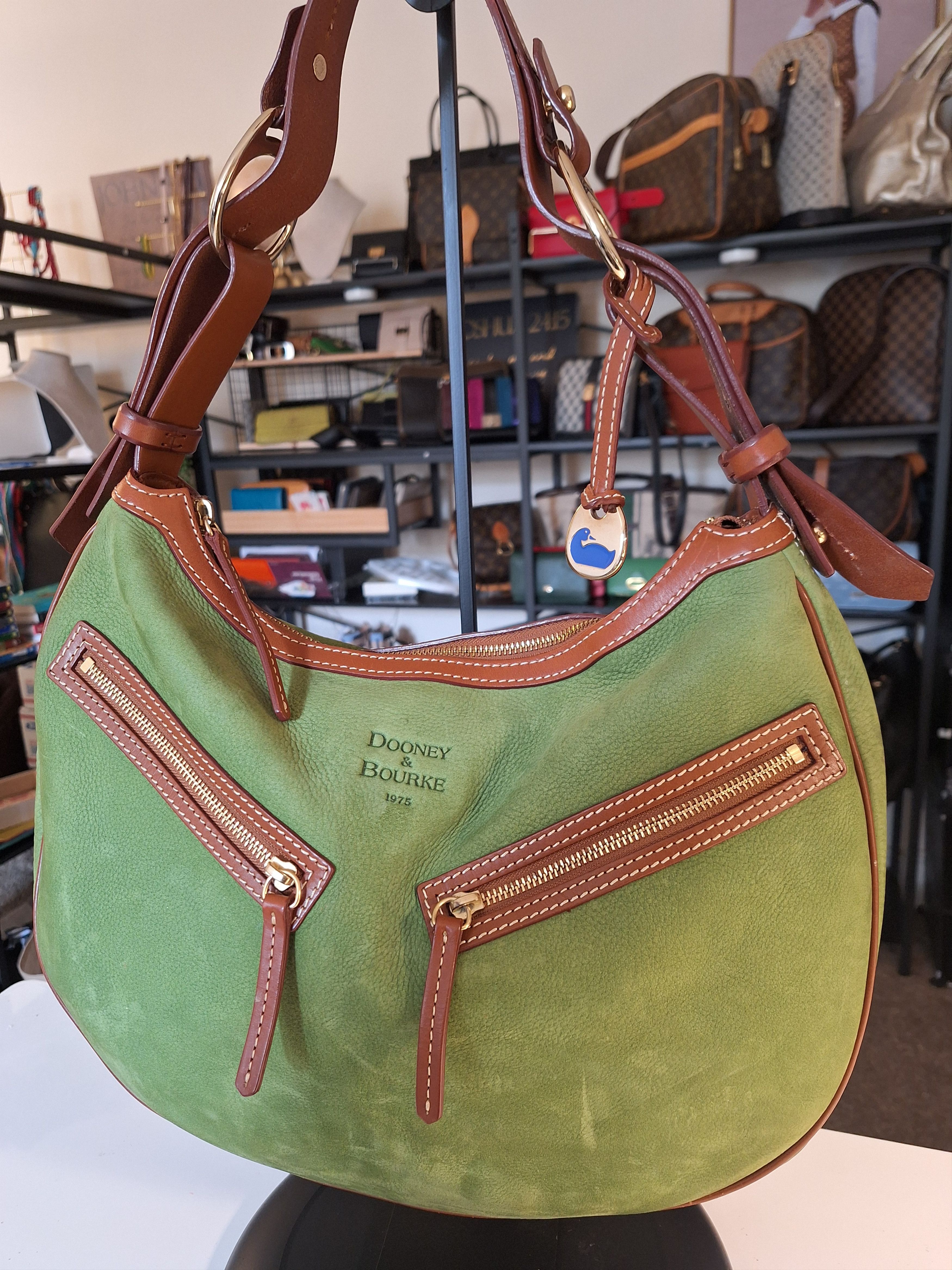 Dooney & Bourke Dooney & Burke Suede Green Apple Handbag Size ONE SIZE - 2 Thumbnail