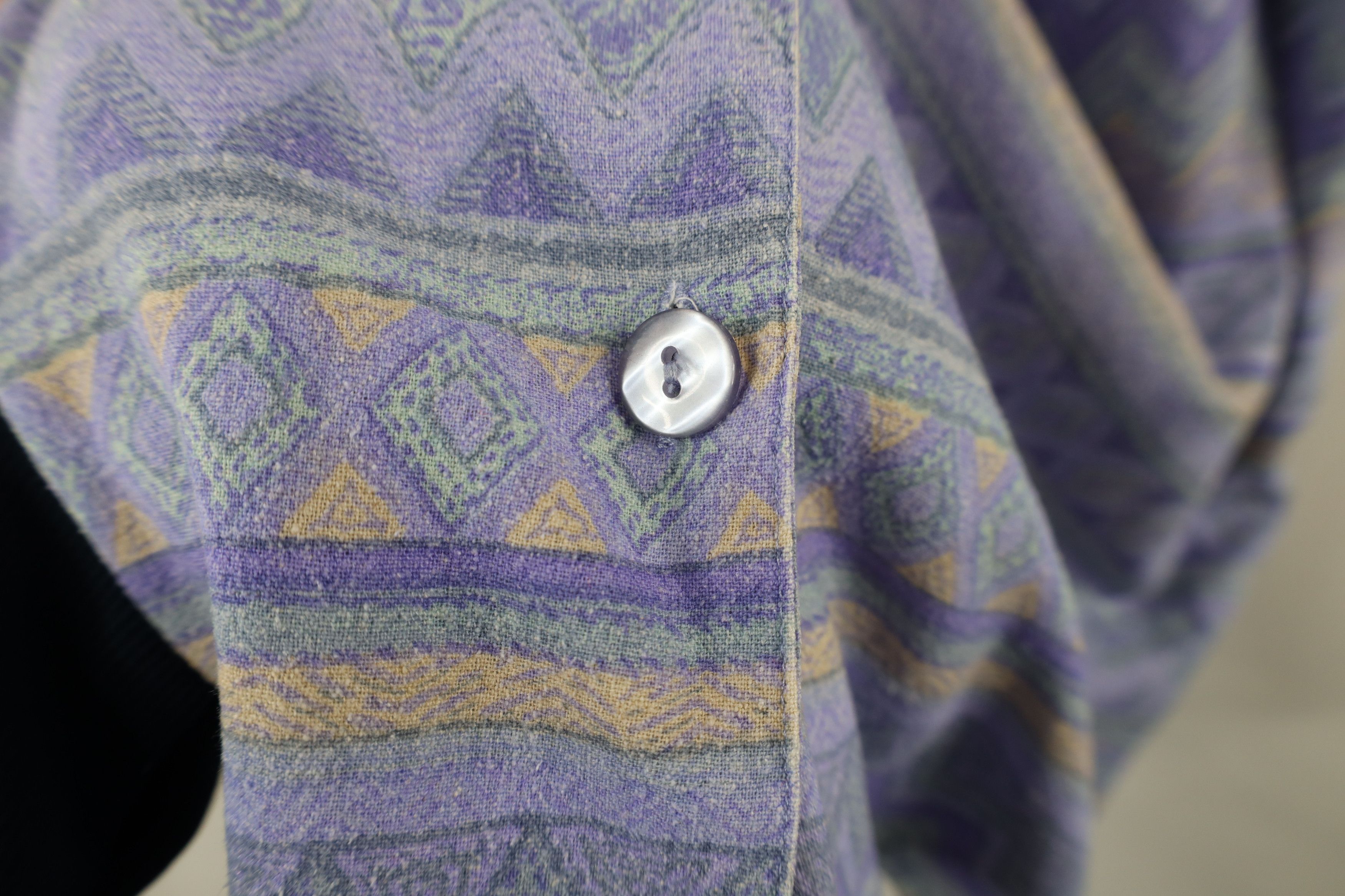 Vintage Vintage 90s Streetwear Fair Isle Camp Collar Button Shirt Size 3XL / US 20-22 - 5 Thumbnail