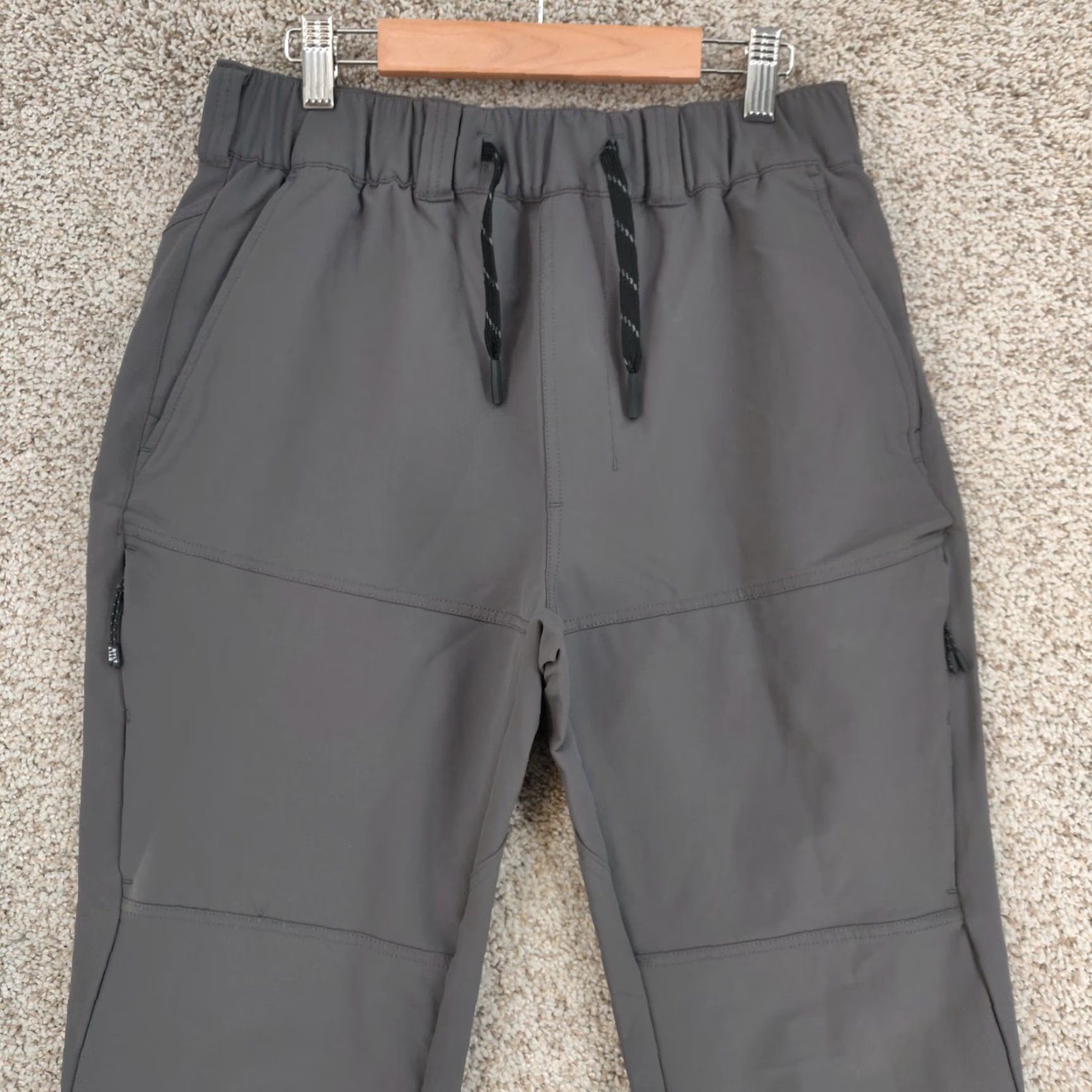 Vintage BYLT Jogger Pants Mens Small 28x27 Gray Nylon Cargo Zip Athletic Casual Mens Size US 29 - 2 Thumbnail