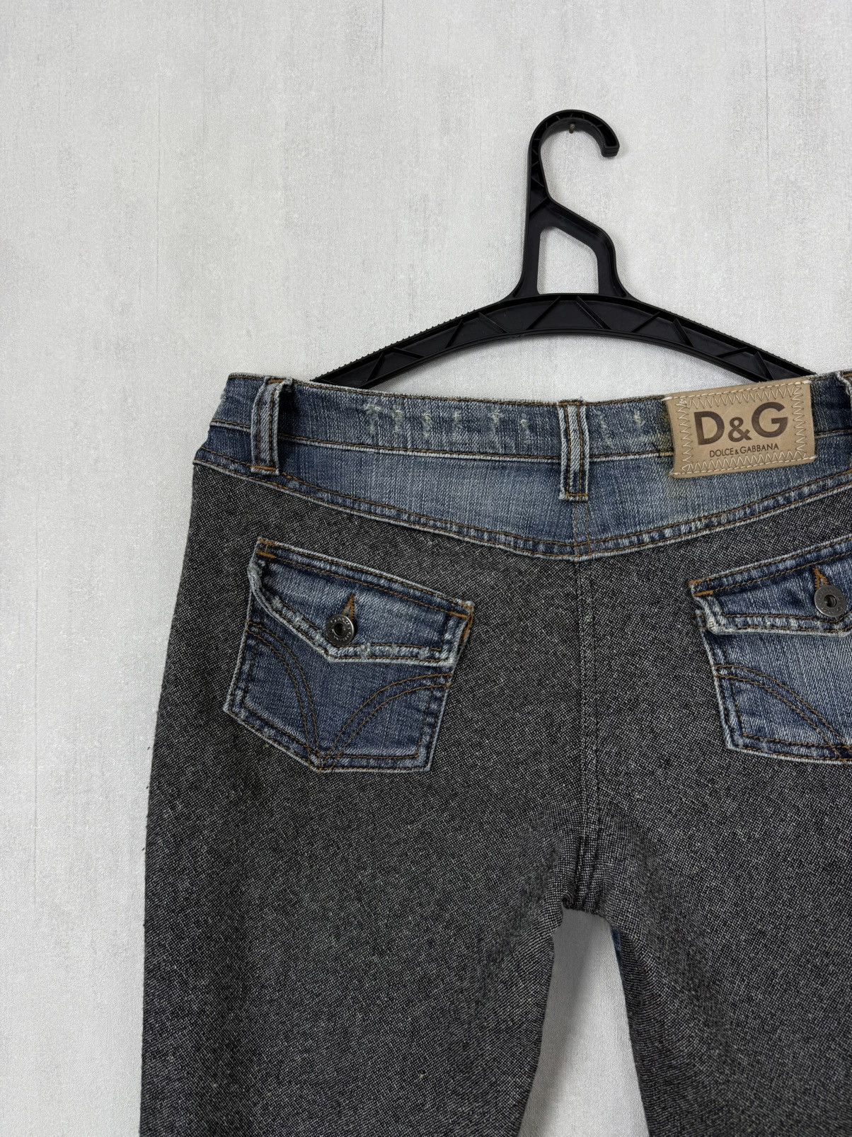 Dolce & Gabbana Dolce&Gabbana SS05 Women’s Archive Hybrid Wool/Denim Pants Size 33" - 5 Thumbnail
