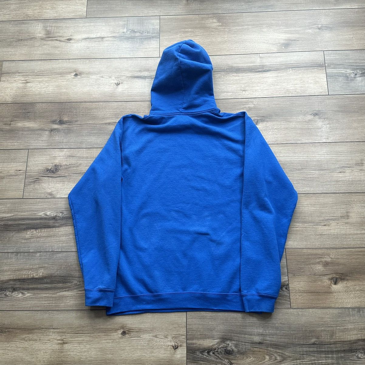 NCAA Vintage 2000s NCAA Kansas Jayhawks Blue Spell Out Hoodie Size US M / EU 48-50 / 2 - 6 Thumbnail