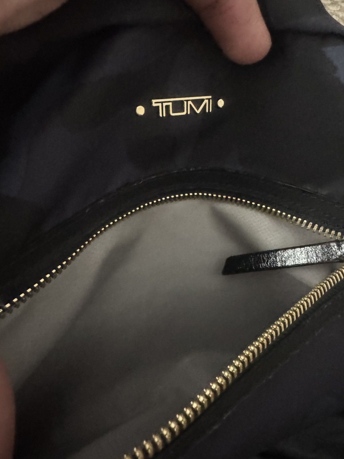 Tumi TUMI Camo Nylon Backpack Black Blue Purple Gold Hardware Size ONE SIZE - 16 Thumbnail