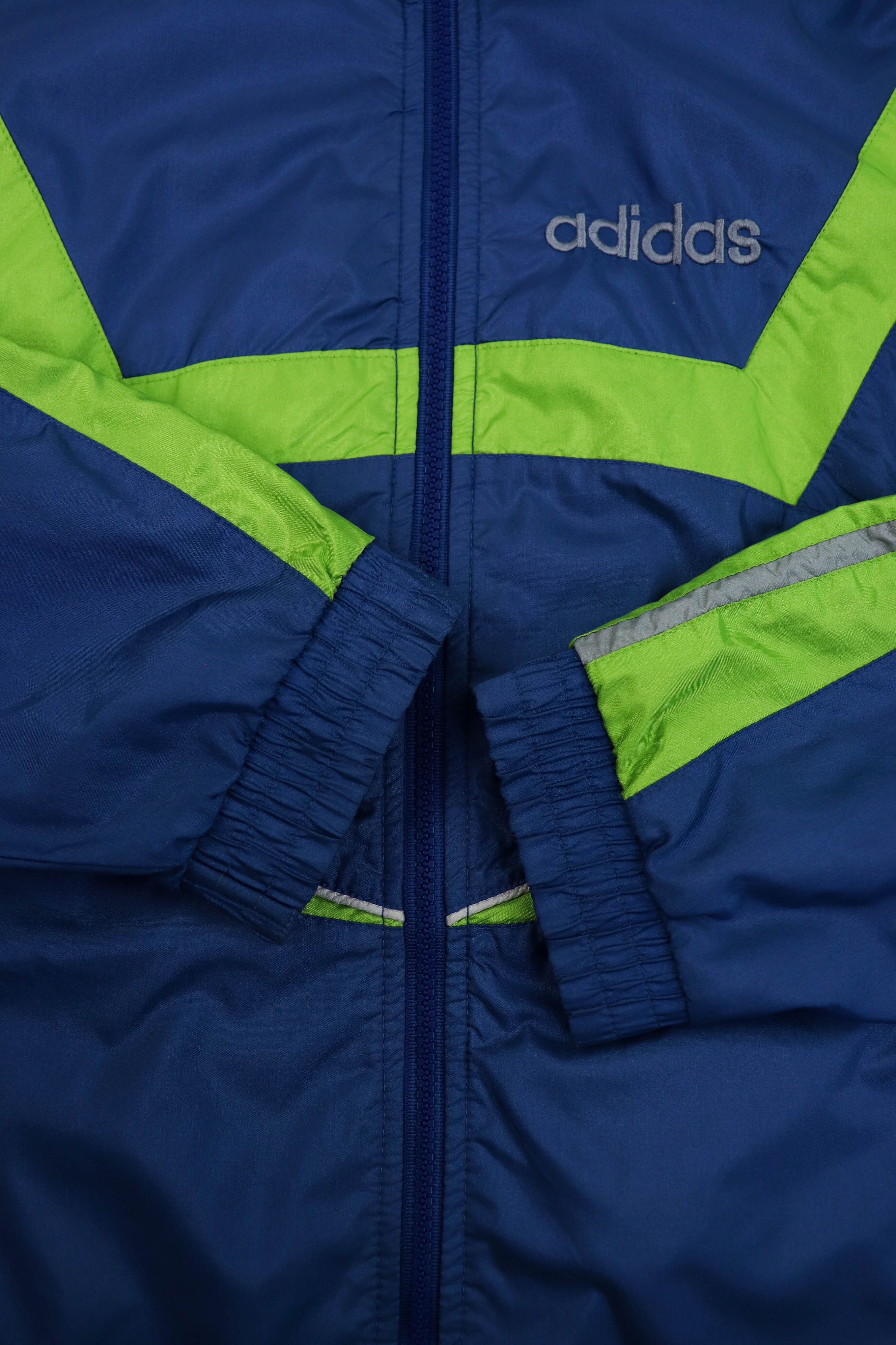 Adidas Adidas Vintage Stripes Oversized Nylon Track Zip Jacket Size US XL / EU 56 / 4 - 9 Thumbnail