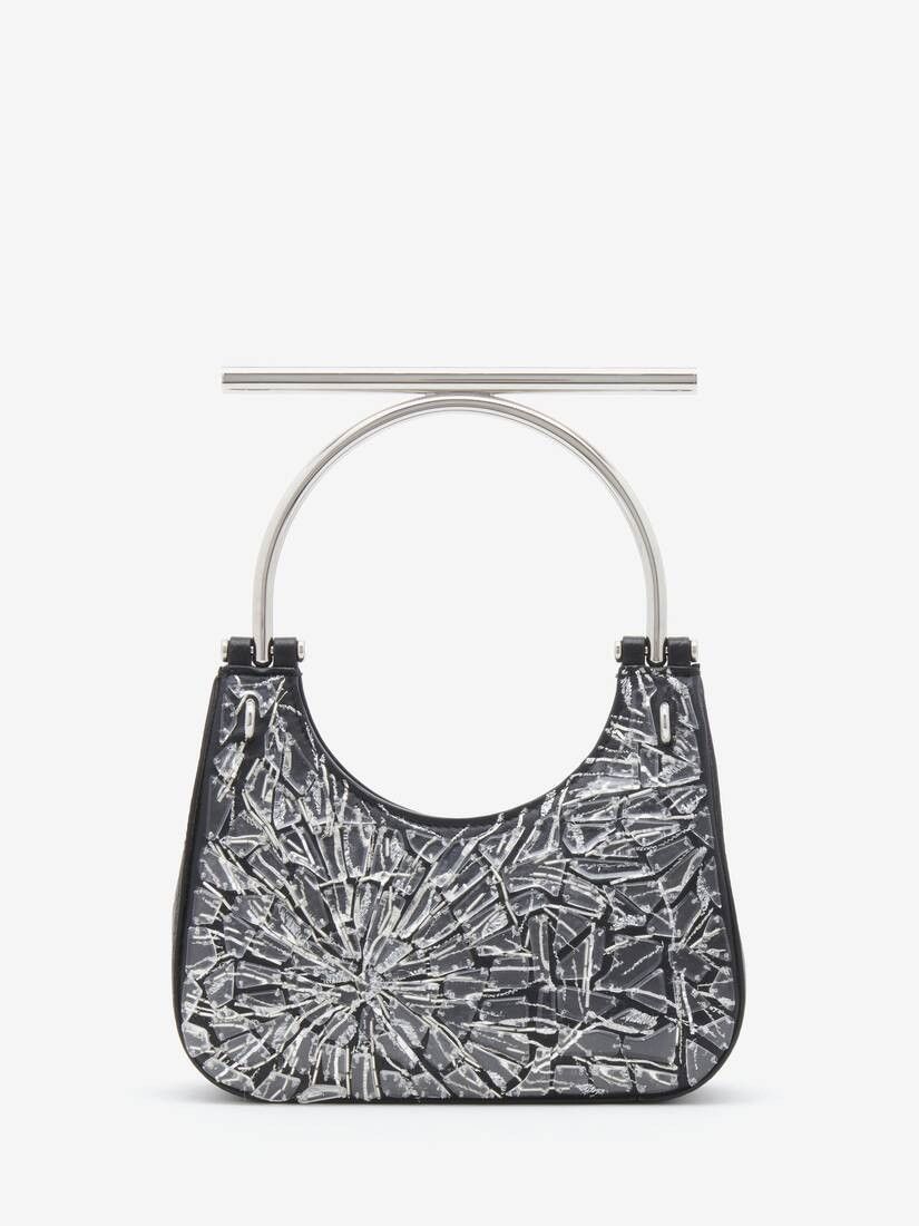 Alexander McQueen o1w1db10925 Size: OS/Mini T-Bar Bag in Black/White Size ONE SIZE - 1 Thumbnail