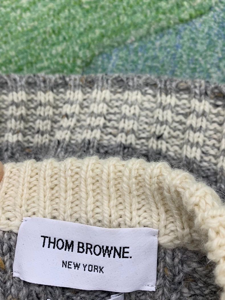 Thom Browne Thom Browne Gray knitted cardigan Size S / US 4 / IT 40 - 3 Thumbnail