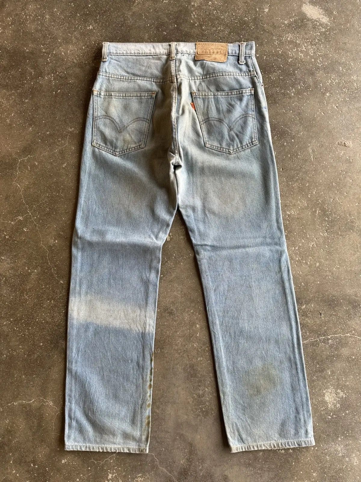 Levi's SEND OFFER🍁VINTAGE LEVI’S ORANGE TAB RUSTY DIRTY DENIM PANT Size US 30 / EU 46 - 13 Thumbnail
