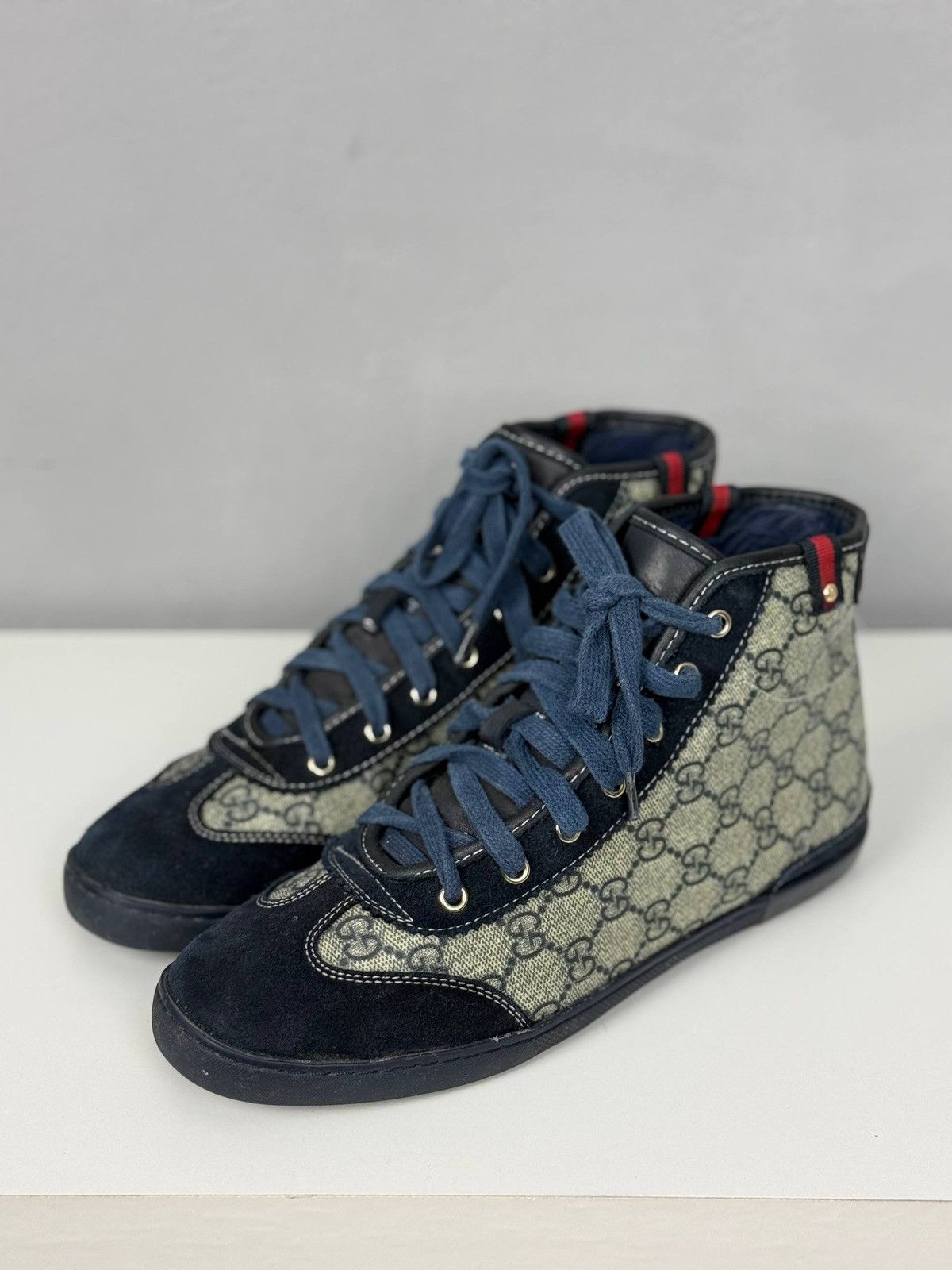 Gucci Gucci GG Monogram Canvas High Top Sneakers Size US 8.5 / IT 38.5 - 3 Thumbnail