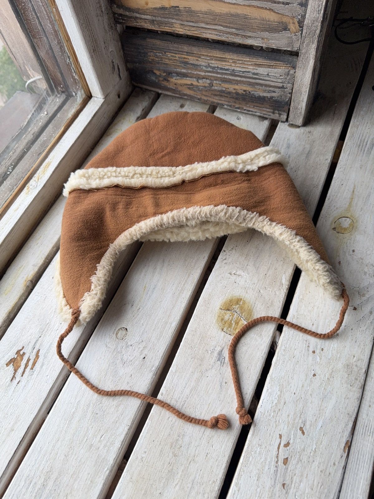 Vintage Y2K Retro 90s American Vintage Fuzzy Hat Trapper hat Italy Size ONE SIZE - 5 Thumbnail