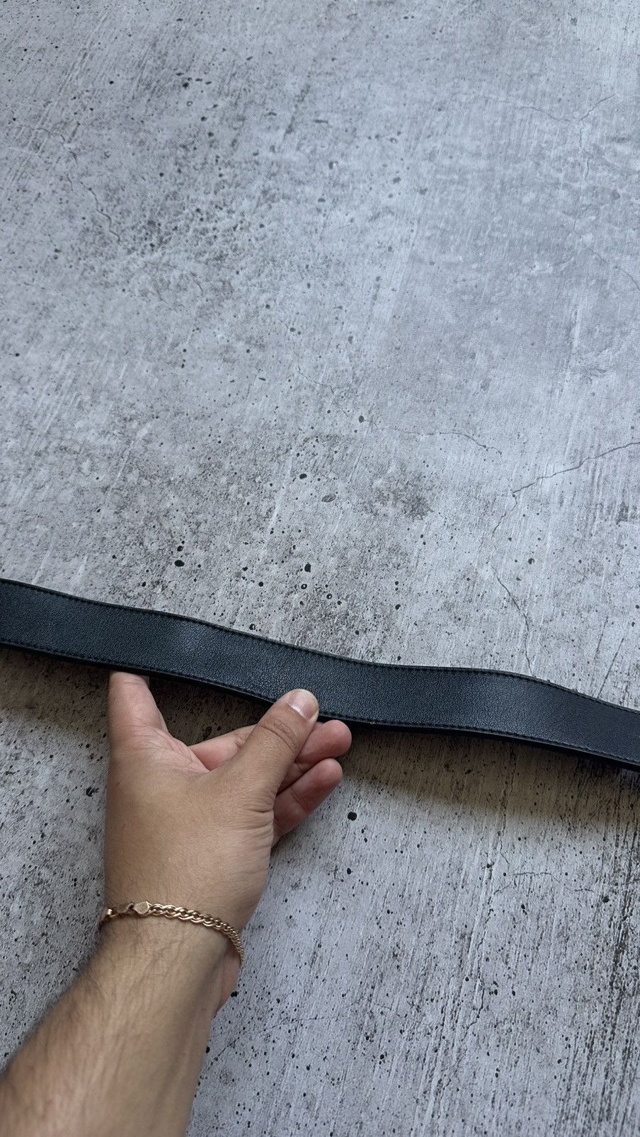 Gucci Vintage Gucci Double G Black Leather Belt Size ONE SIZE - 15 Thumbnail