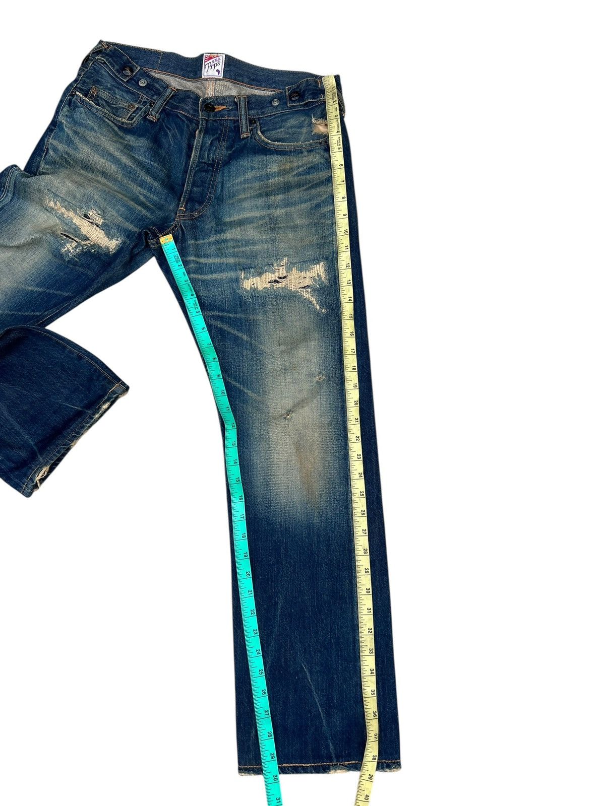 Prps PRPS Barracuda Distressed Mud Wash Denim Jeans Size US 30 / EU 46 - 6 Thumbnail