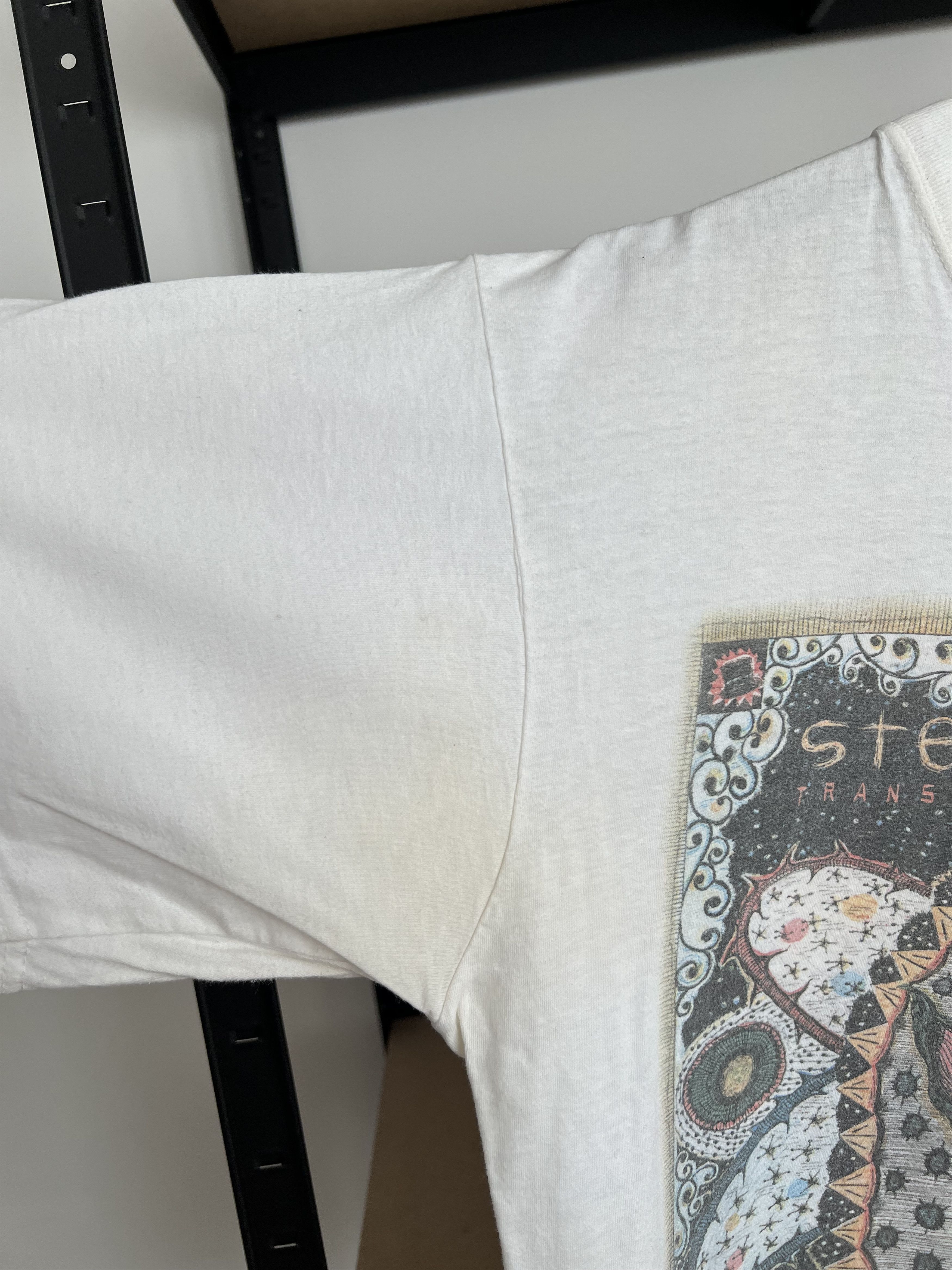 Band Tees Vintage 2000 Steve Earle Transcendental Blues White T-shirt Size US L / EU 52-54 / 3 - 9 Thumbnail