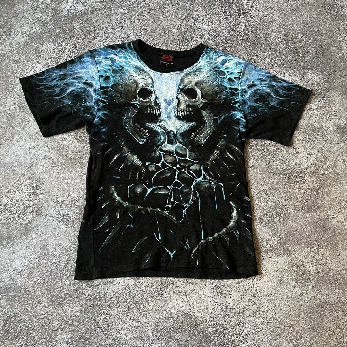 Vintage Vintage Y2K Horror Vampire Graphic Tee Dark Grunge Boxy M Size US M / EU 48-50 / 2 - 3 Thumbnail