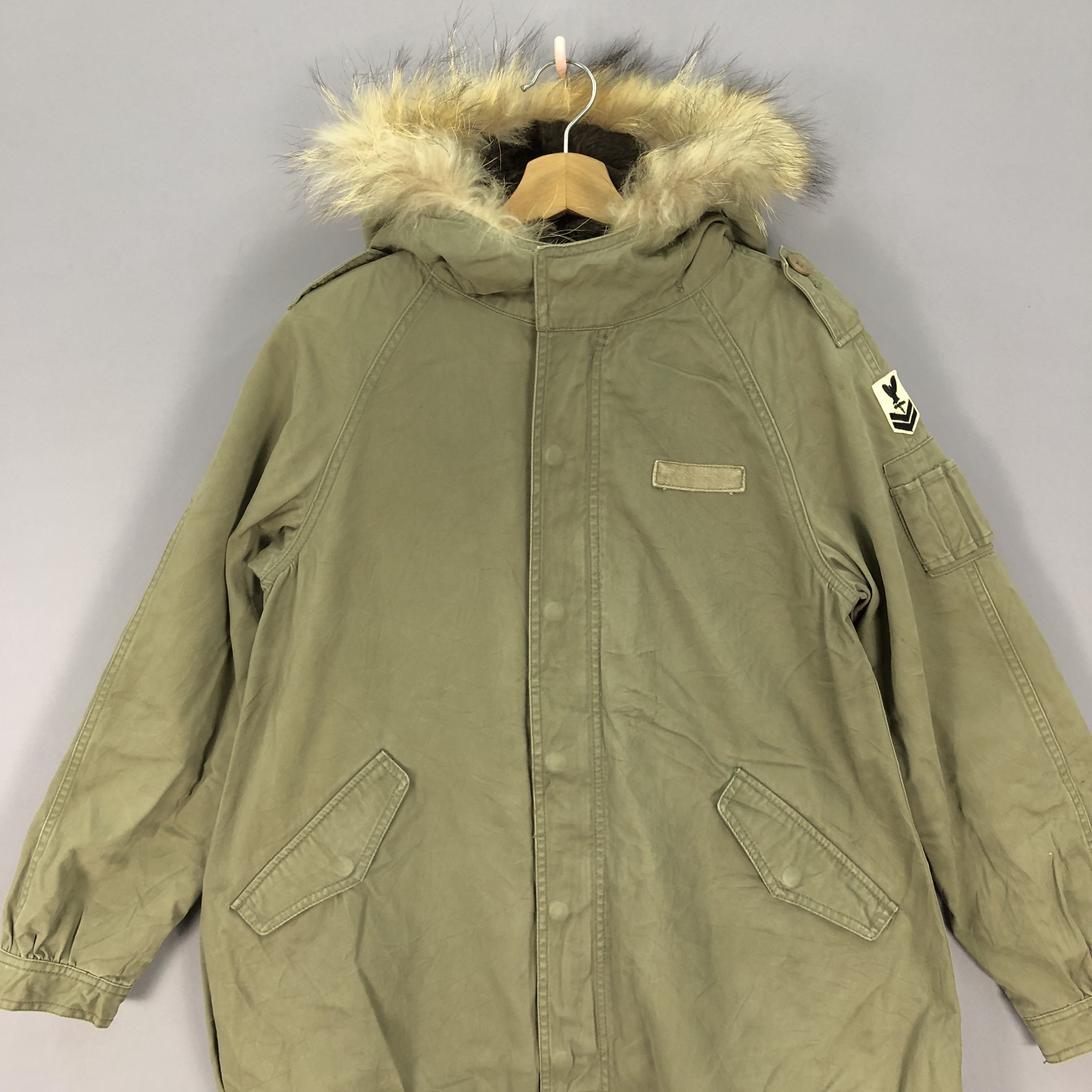 If Six Was Nine × Japanese Brand × Vintage Vintage Nelachen Parka Fur Hoodie Fleece Military Jackets Size US S / EU 44-46 / 1 - 4 Thumbnail