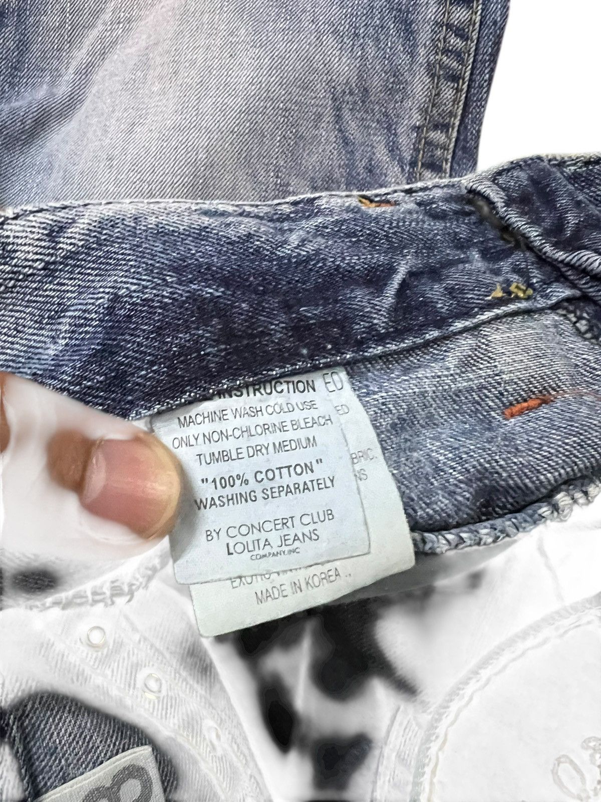 Japanese Brand Lolita By Concert Club Faded Jean Size US 30 / EU 46 - 15 Thumbnail