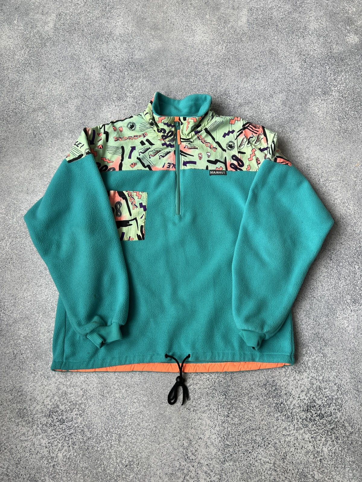 Vintage Mammut fleece zip sweatshirt 90s style