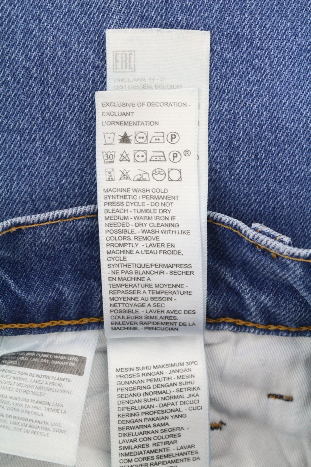 Levi's STA-PREST W28/L30 Flare Big E Zip Denim Blue Jeans 87094 Size US 28 / EU 44 - 8 Thumbnail