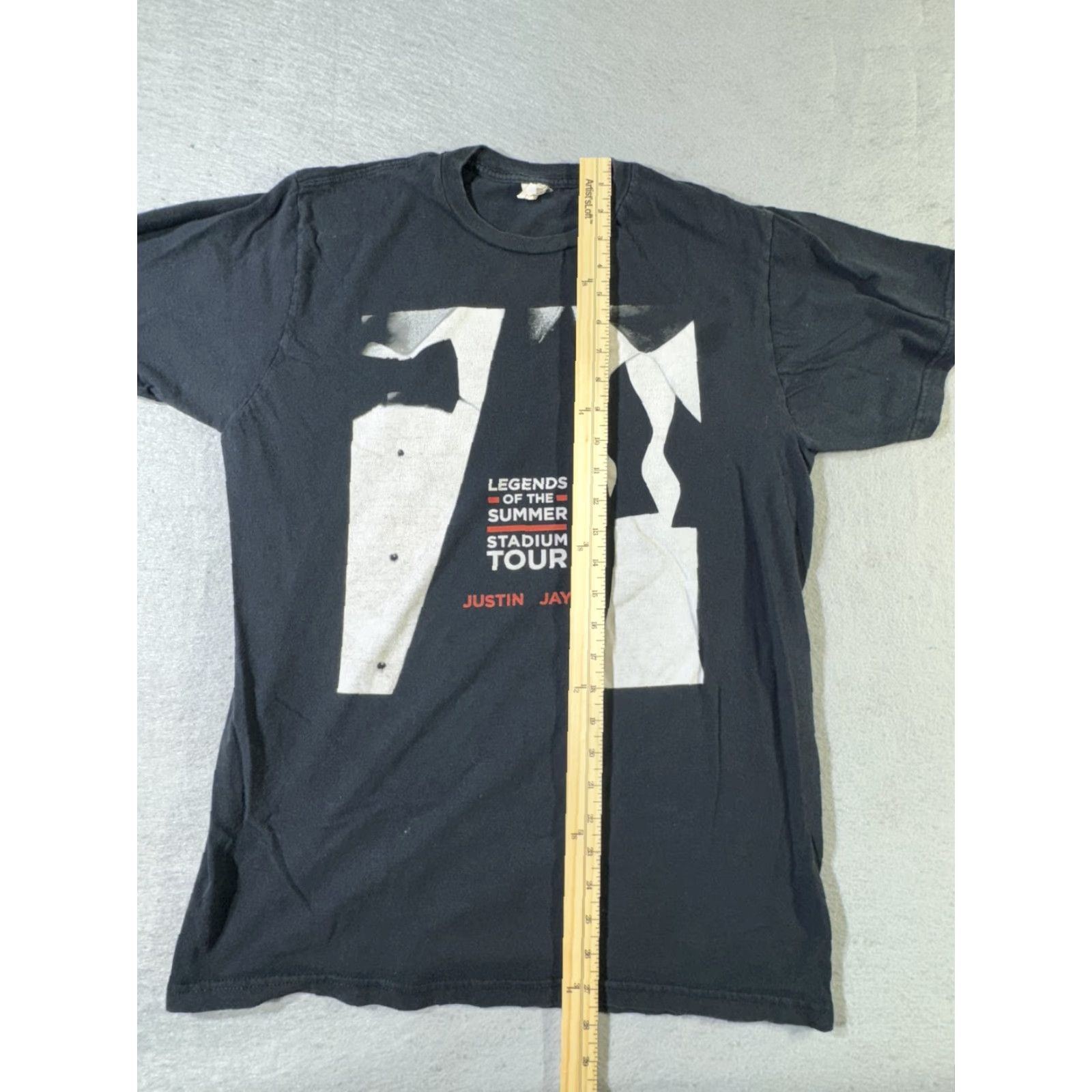 Vintage Legends Summer Stadium Tour Shirt Mens Large Black Justin Jay Z Concert 2013 VTG Size US L / EU 52-54 / 3 - 5 Thumbnail