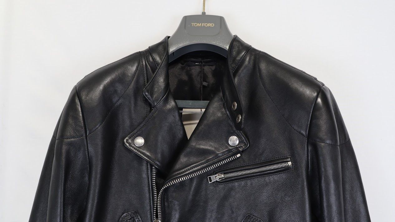Tom Ford o1rshd1 Leather Jacket in Black Size US M / EU 48-50 / 2 - 2 Thumbnail