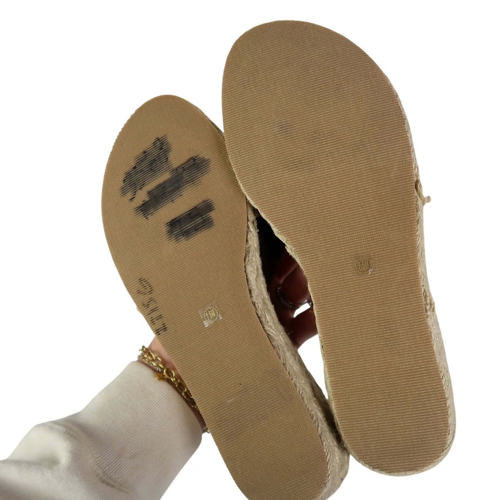 Chinese Laundry Chinese Laundry Brown Thong Espadrille Wedge Sandals 7.5 Women Casual Spring Summer Wedge Heel 1.25" Size US 8 / IT 38 - 4 Thumbnail