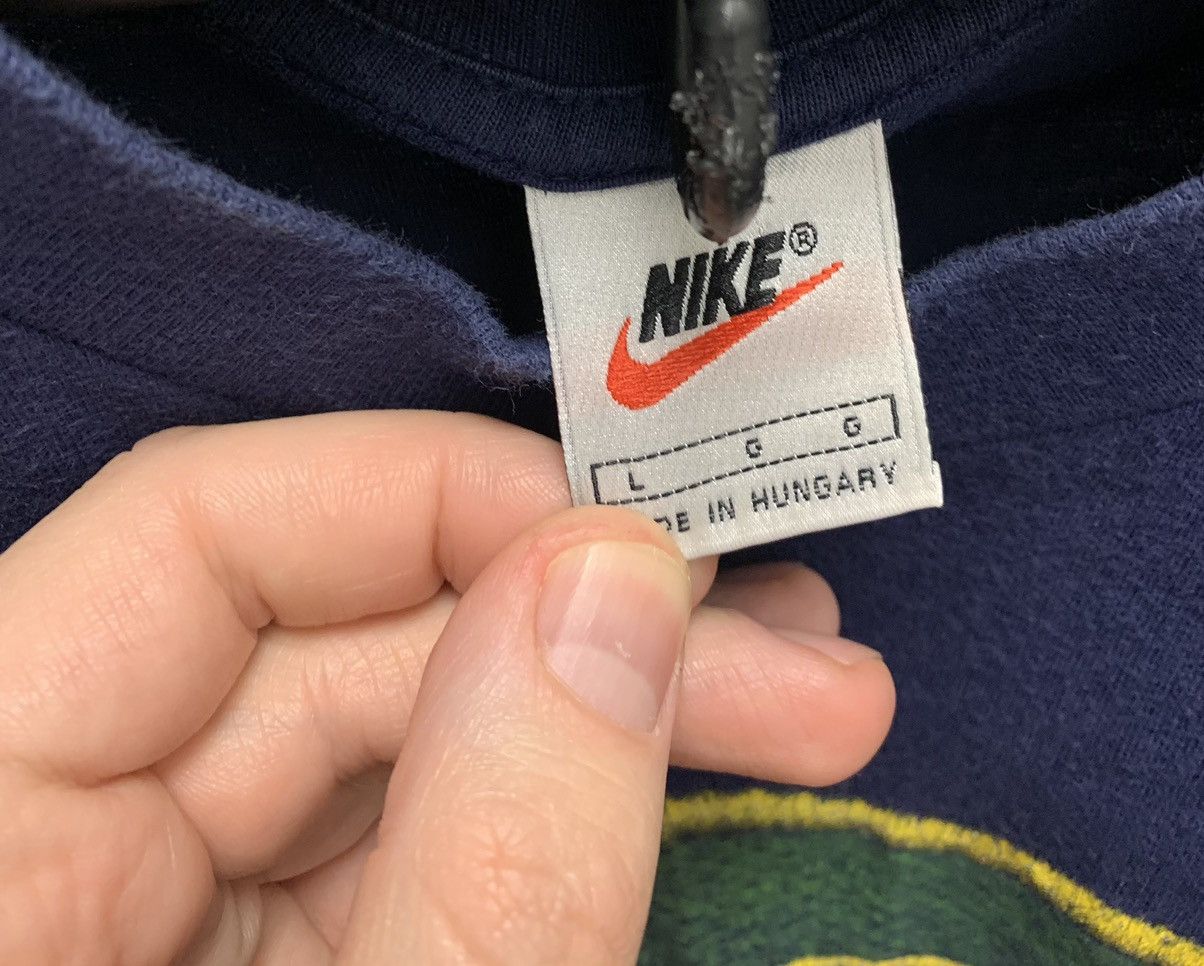 Nike vintage big logo 1990 90th t-shirt L size made in USA - Main Image