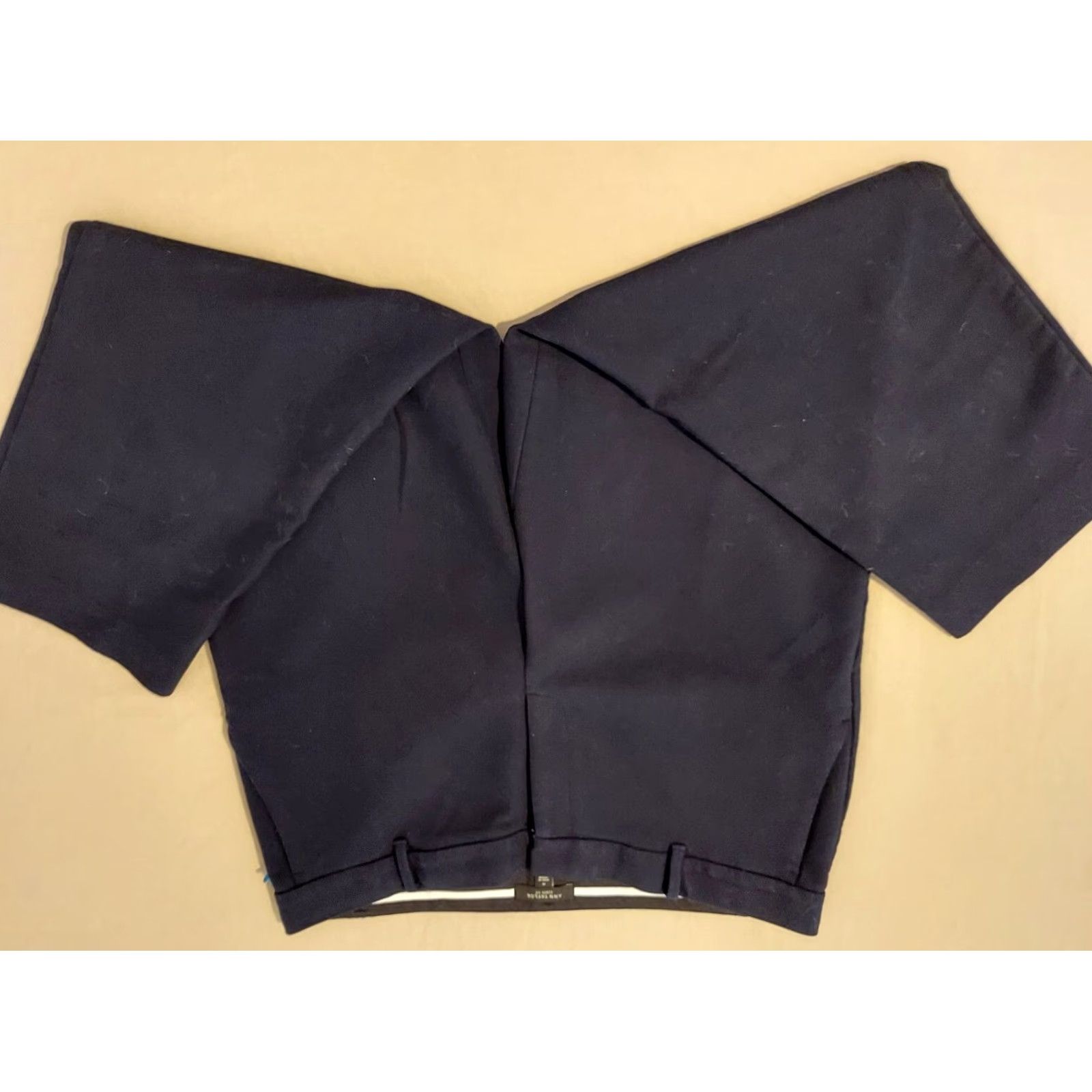 Ann Taylor Womens Ann Taylor Dress Pants 16 Black Slack Chino Khaki Trouser Size 38" / US 16 / IT 52 - 2 Thumbnail