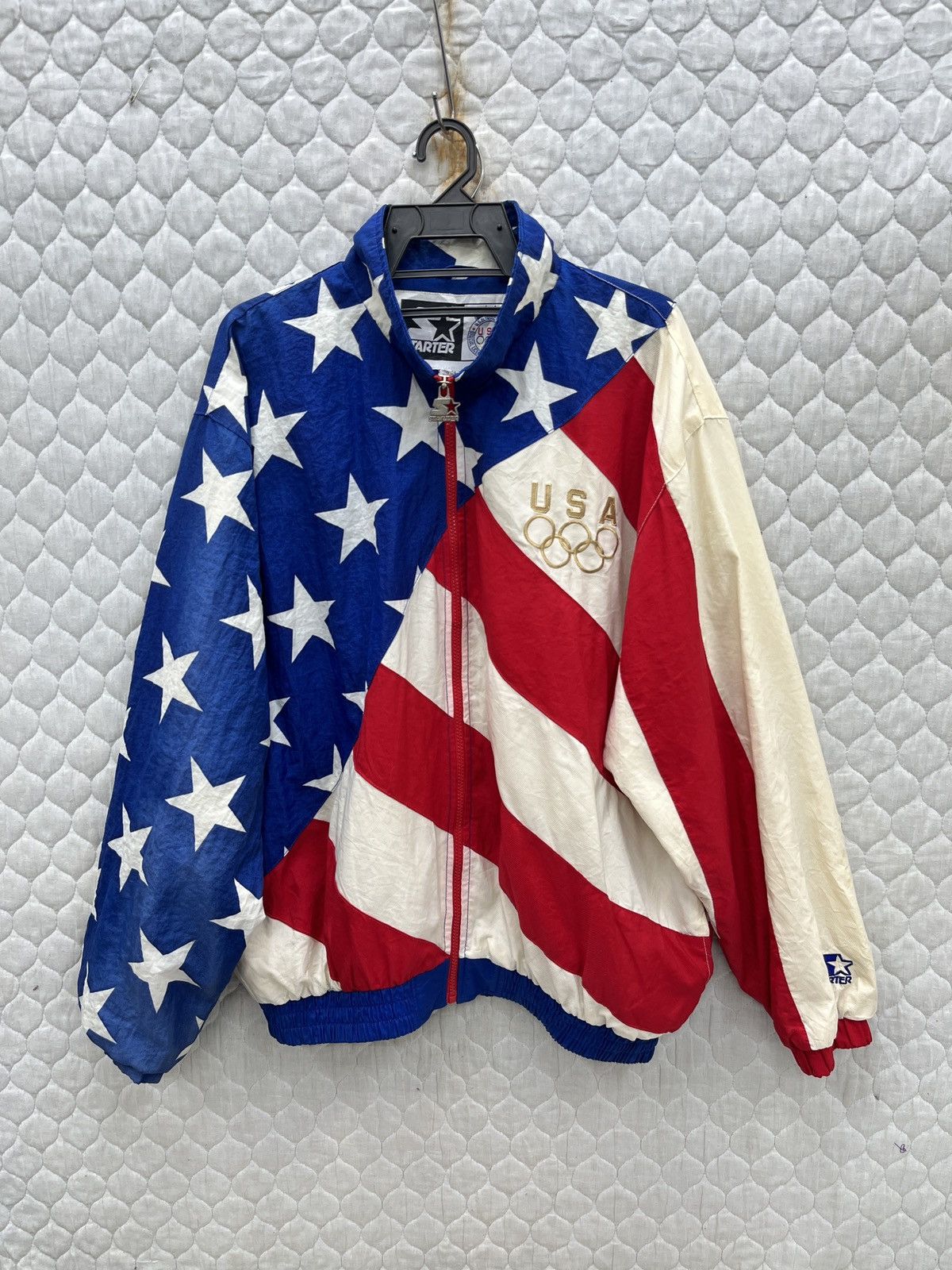 Starter 🔥🔥🔥STEALS VTG STARTER USA OLYMPIC OVP JACKET Size US L / EU 52-54 / 3 - 1 Thumbnail