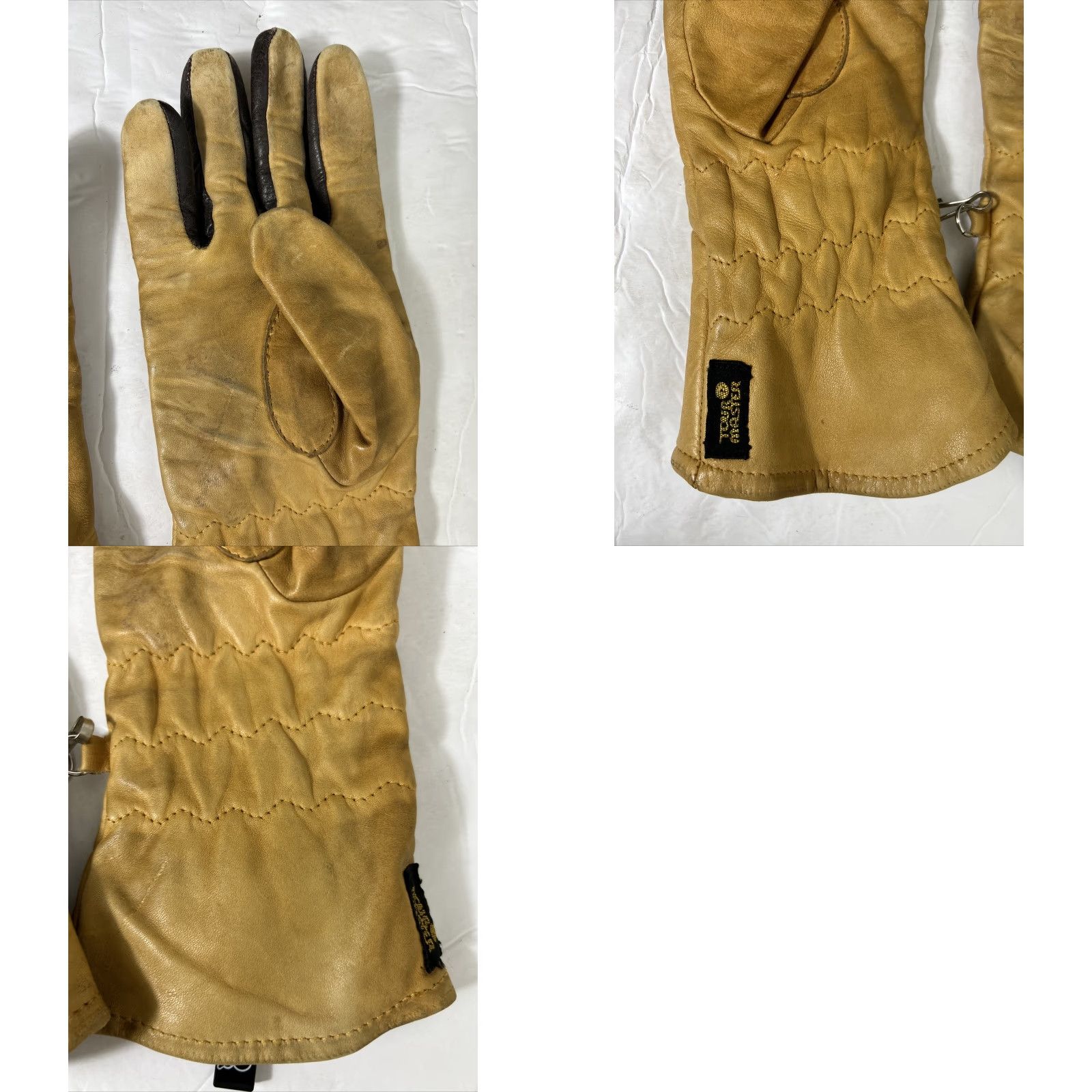 Vintage VINTAGE Tourmaster Gloves Size Small Tan Leather Zip Up Driving Long Past Wrist Size ONE SIZE - 9 Thumbnail