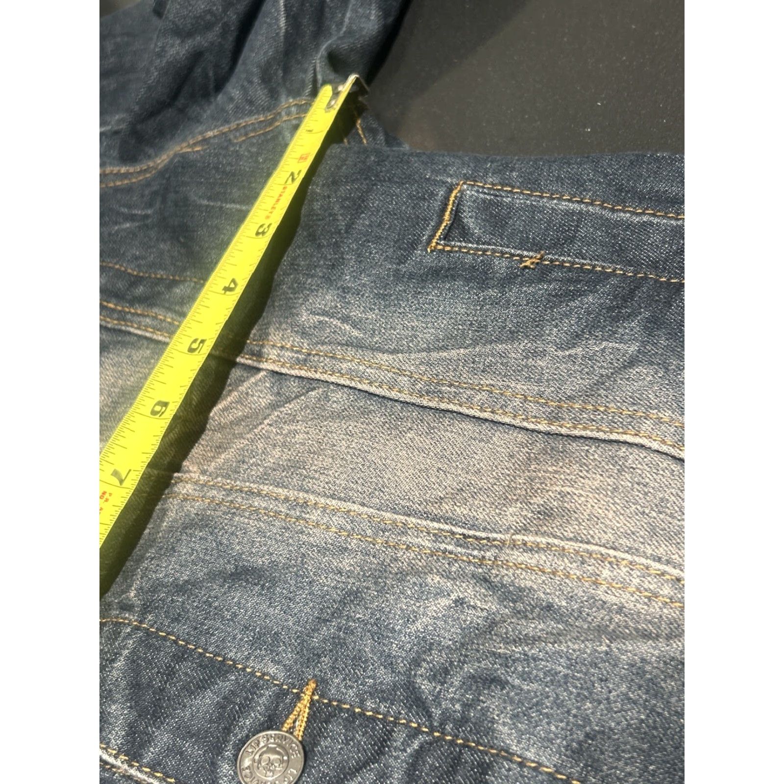 Lip Service Lip Service Denim Jacket Blue M Goth Distressed Med Navy? Size M / US 6-8 / IT 42-44 - 5 Thumbnail